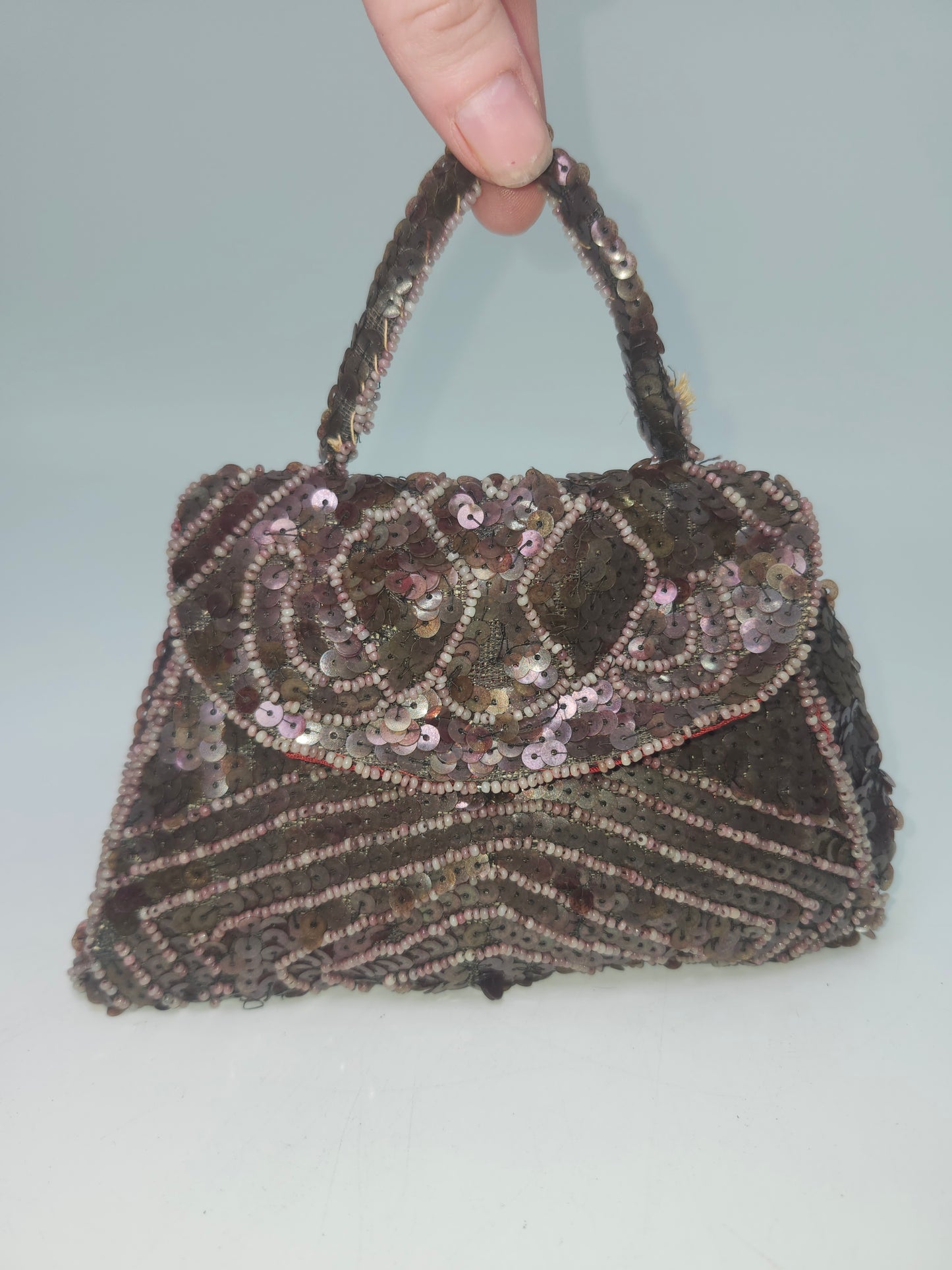 *Vintage* Handmade Belgian Sequin Purse
