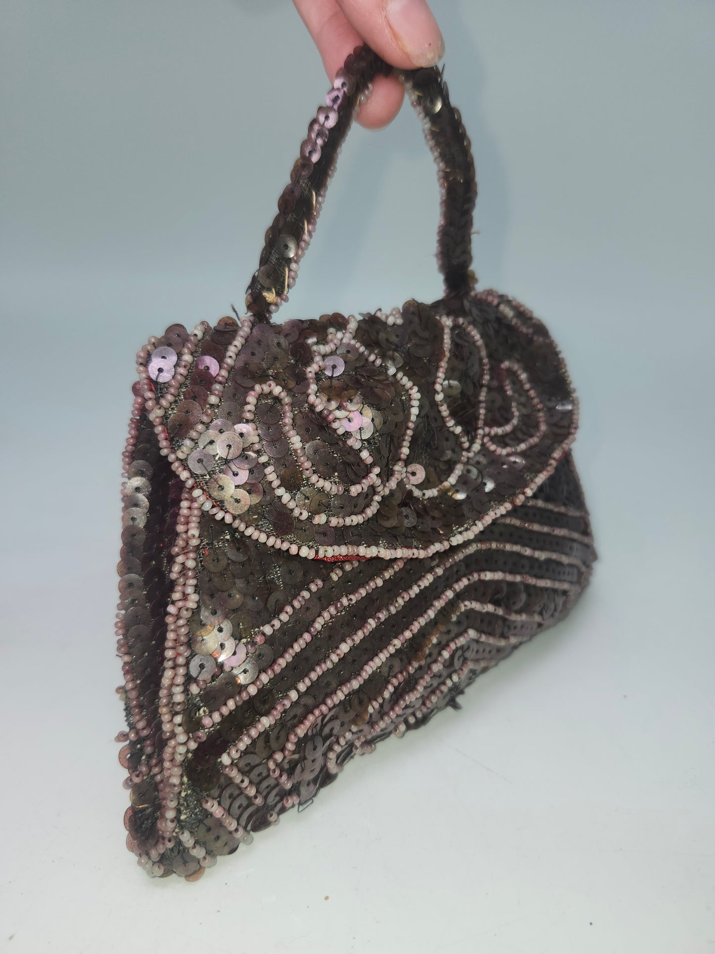 *Vintage* Handmade Belgian Sequin Purse