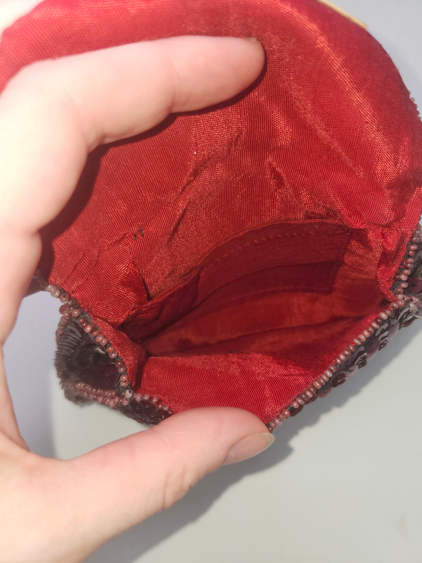 *Vintage* Handmade Belgian Sequin Purse