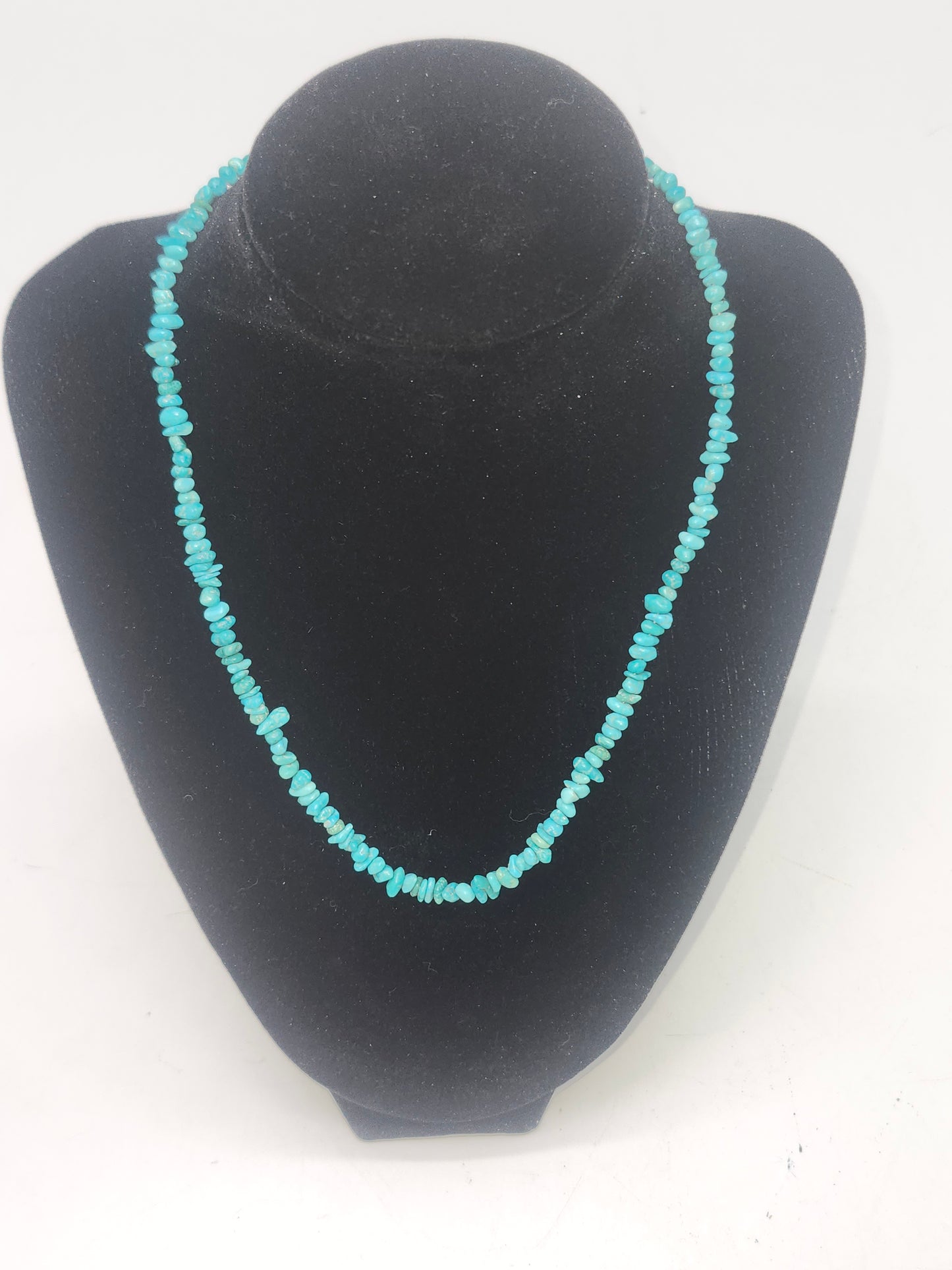 *925* Sterling & Turquoise Chip Necklace