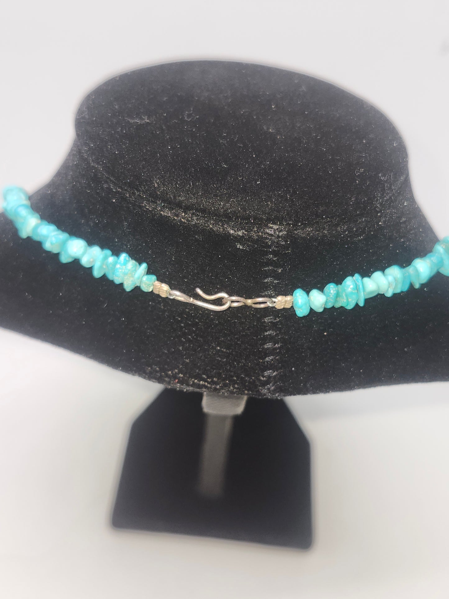 *925* Sterling & Turquoise Chip Necklace