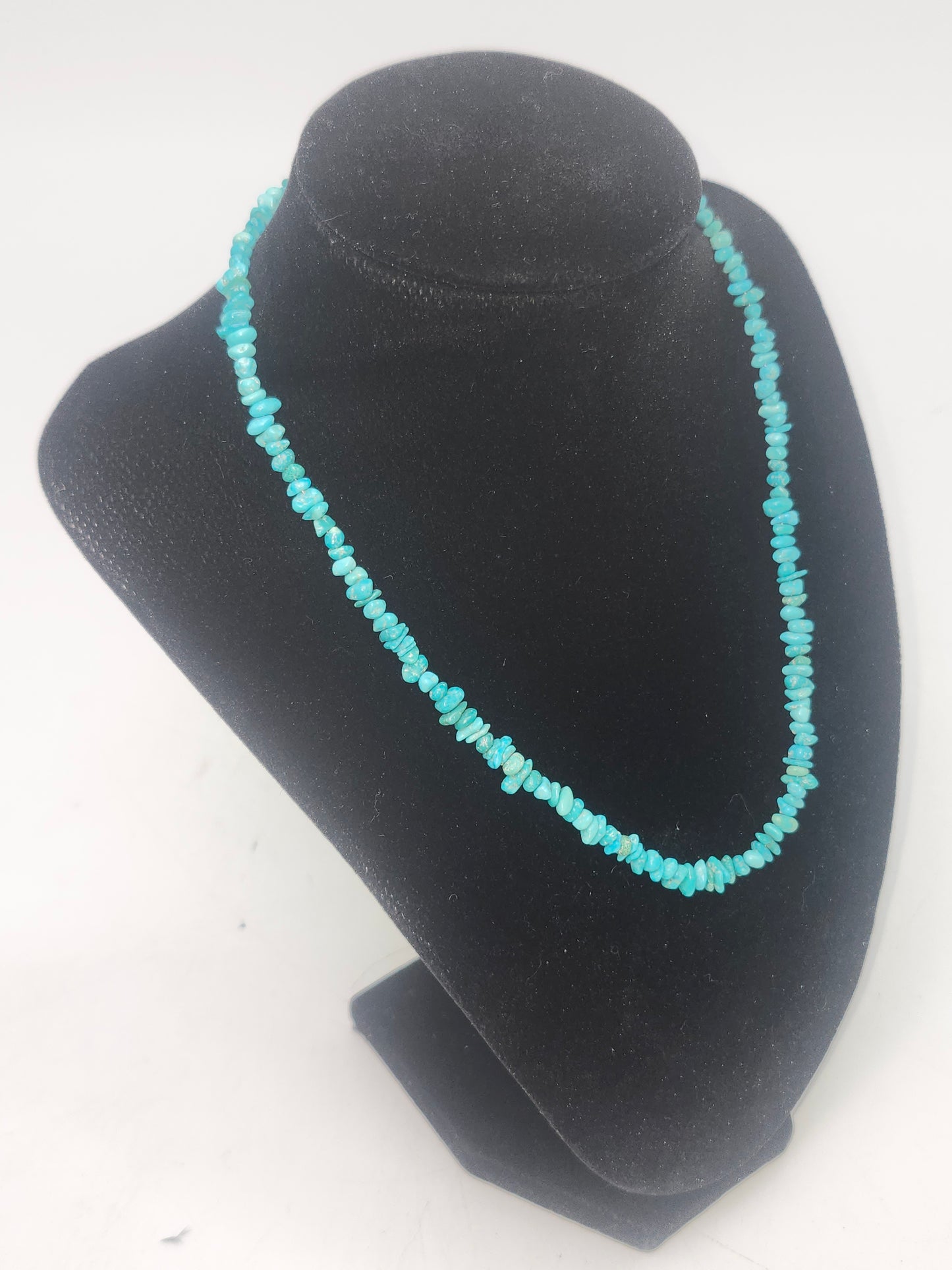 *925* Sterling & Turquoise Chip Necklace