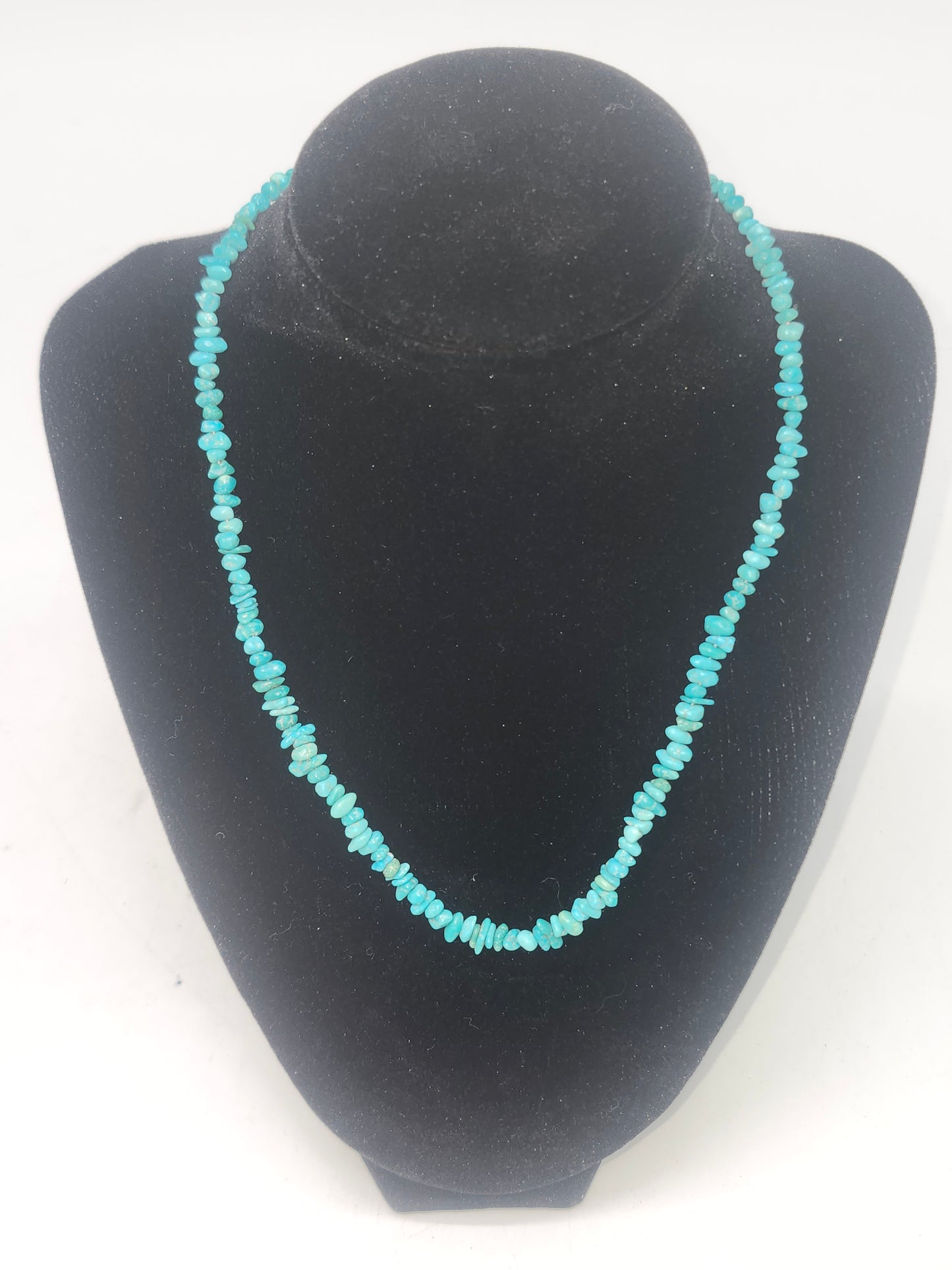 *925* Sterling & Turquoise Chip Necklace