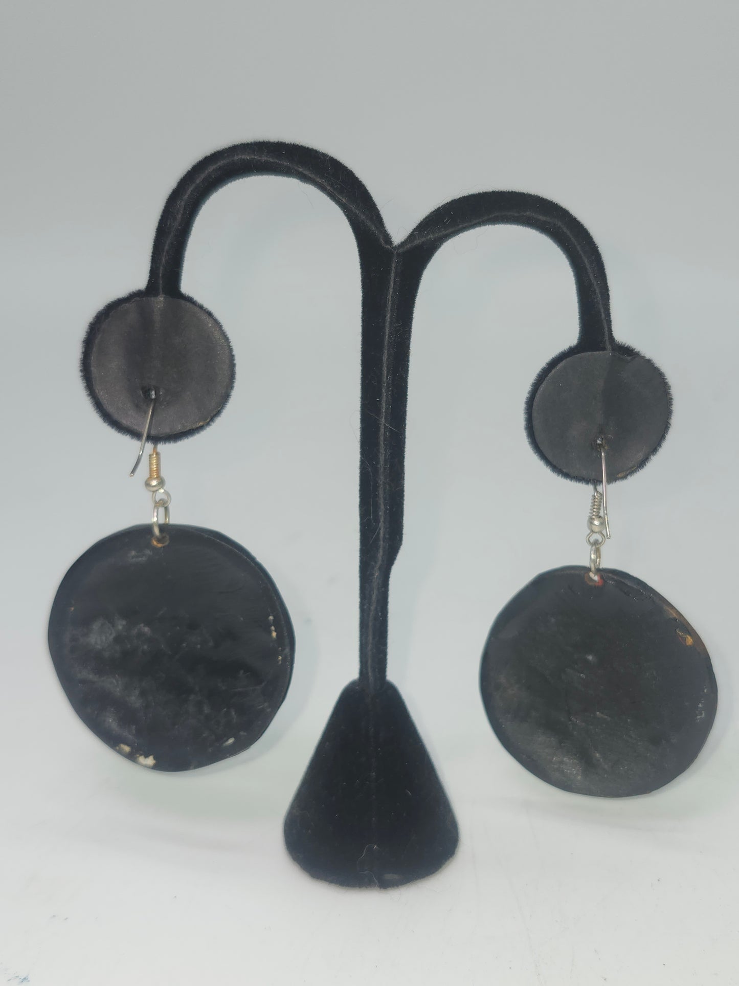 *Abalone* Inlaid Tribal Dangle Earrings