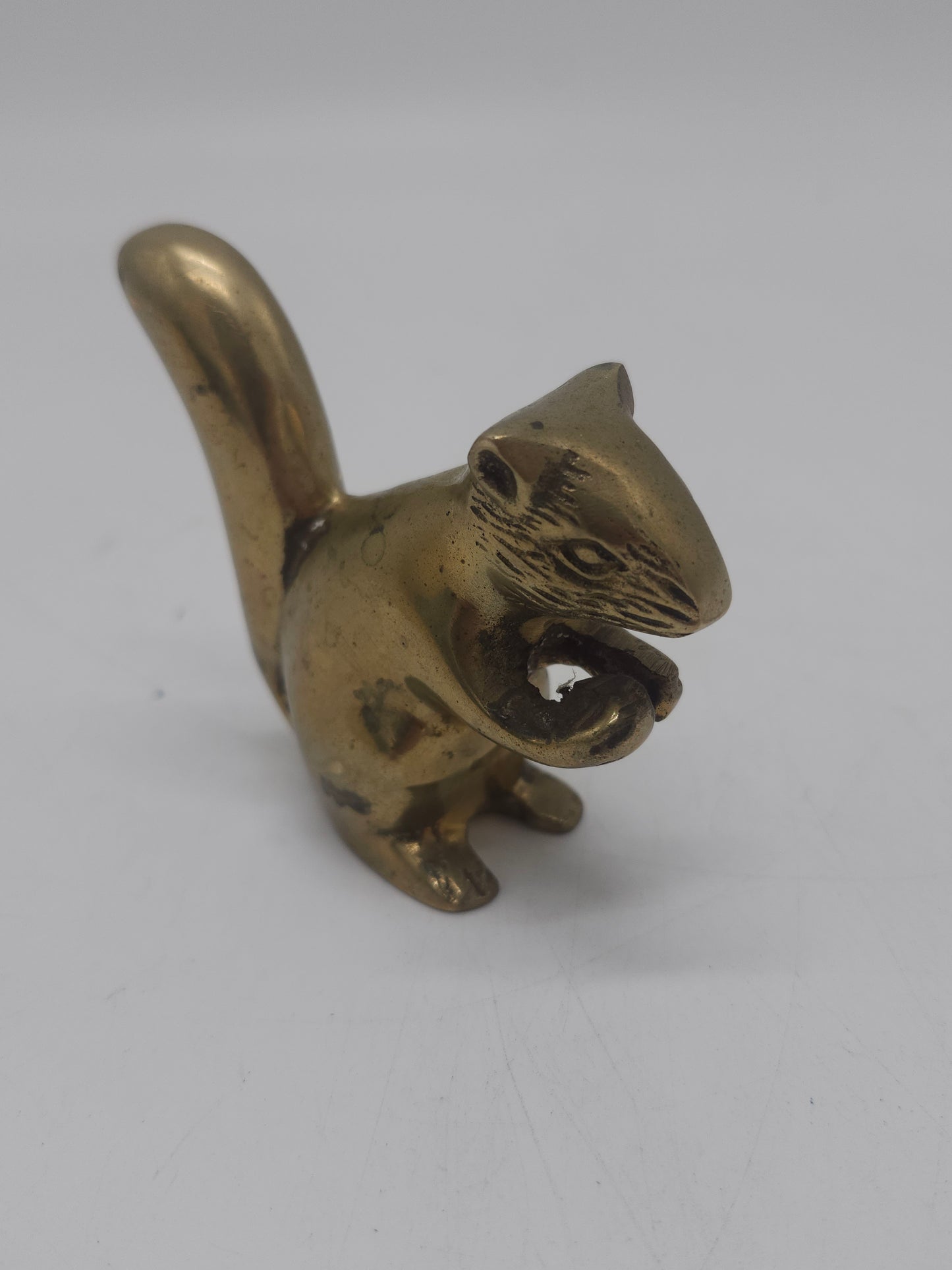*Brass* Squirrel Mini Match Holder / Striker Figurine