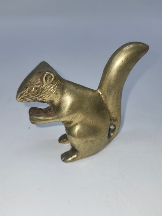 *Brass* Squirrel Mini Match Holder / Striker Figurine