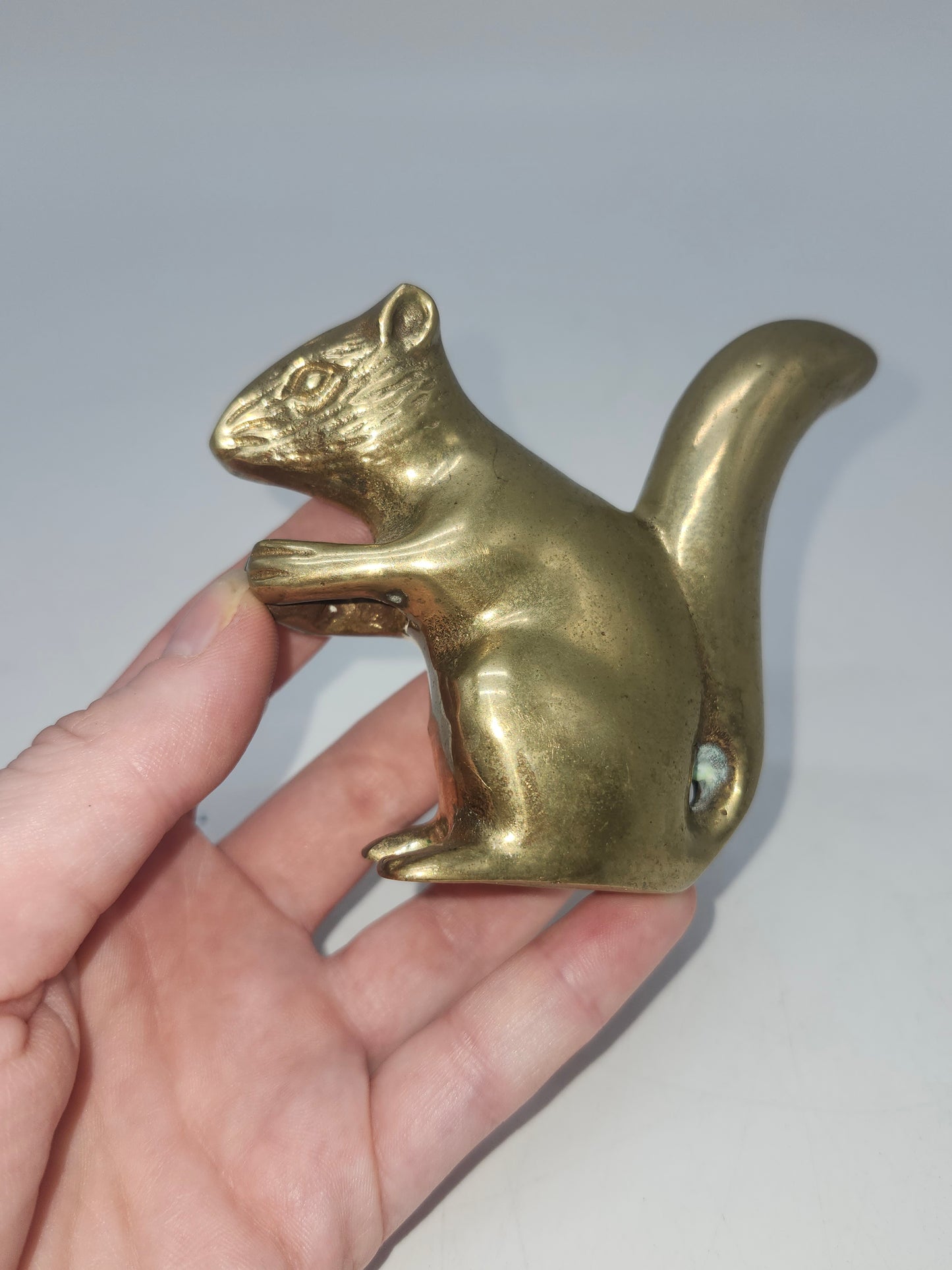 *Brass* Squirrel Mini Match Holder / Striker Figurine