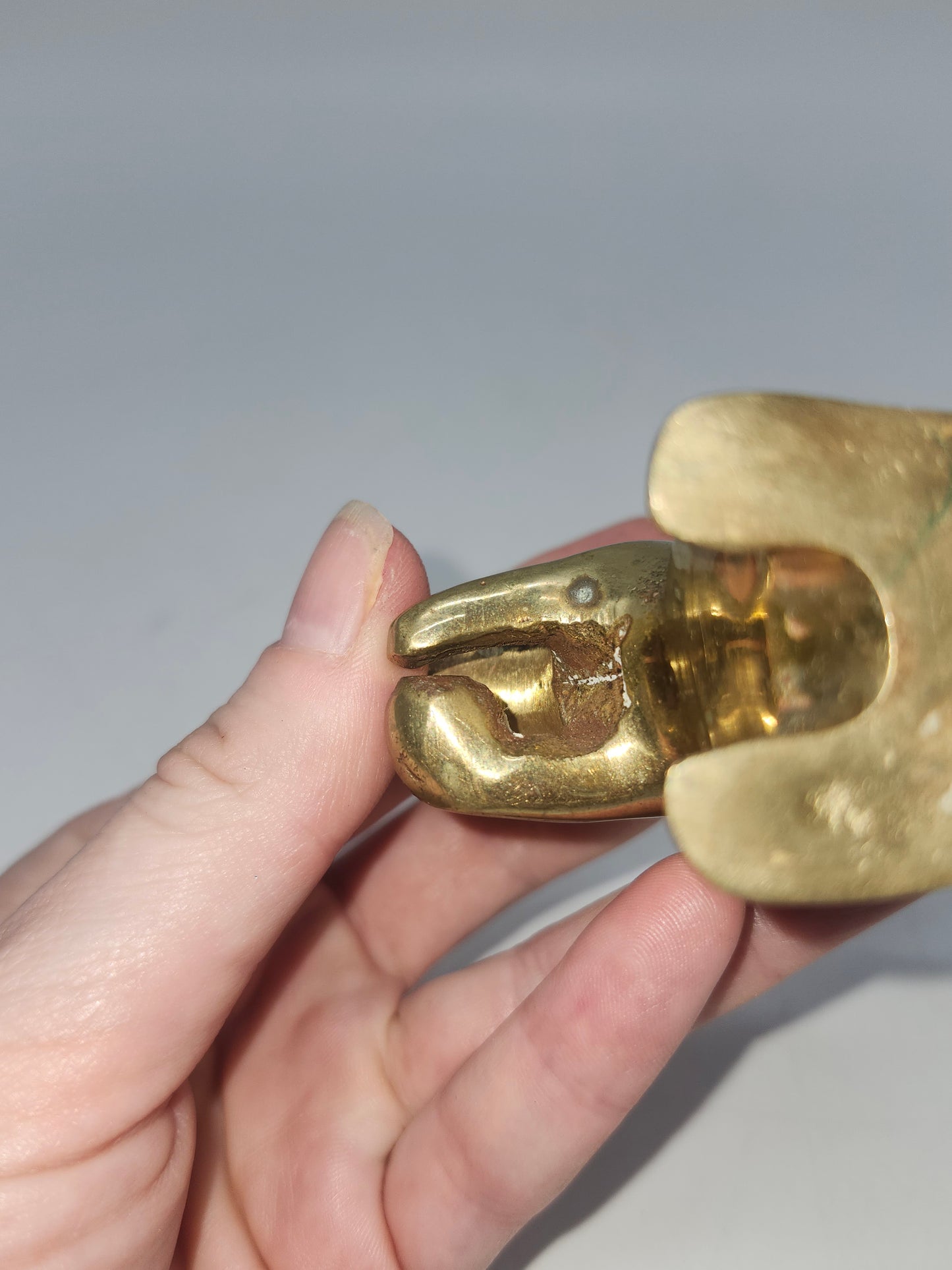 *Brass* Squirrel Mini Match Holder / Striker Figurine