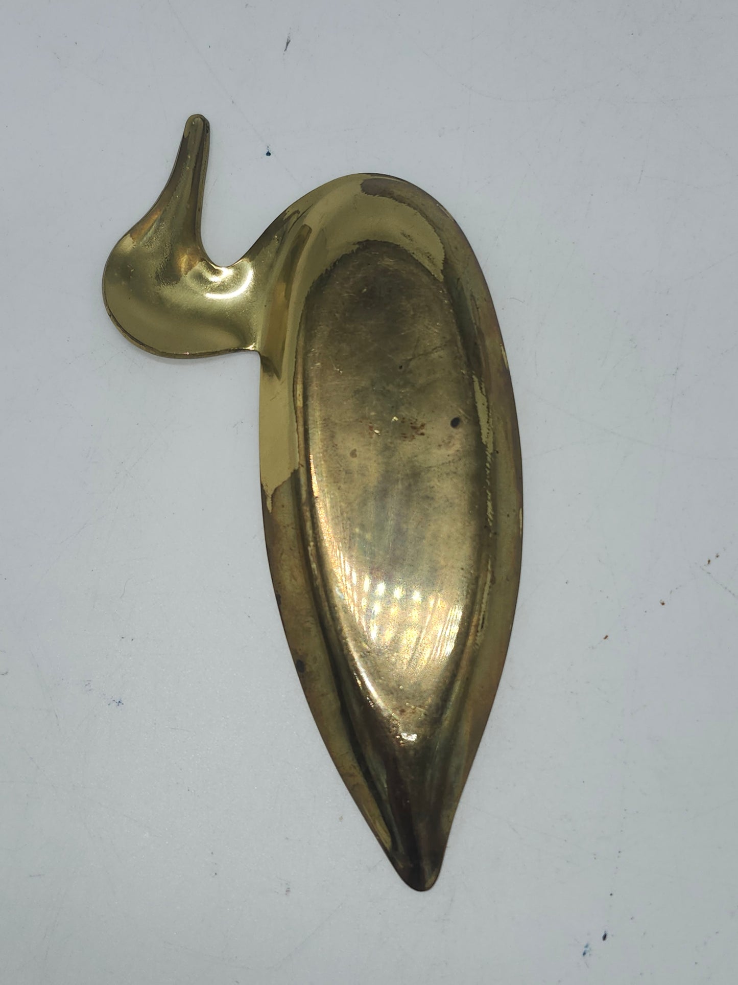 *Brass* Vintage Duck-Shaped Tray