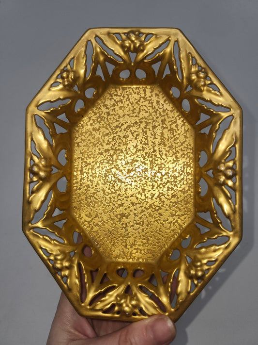 *Gilded* Ceramic Trinket / Jewelry Dish