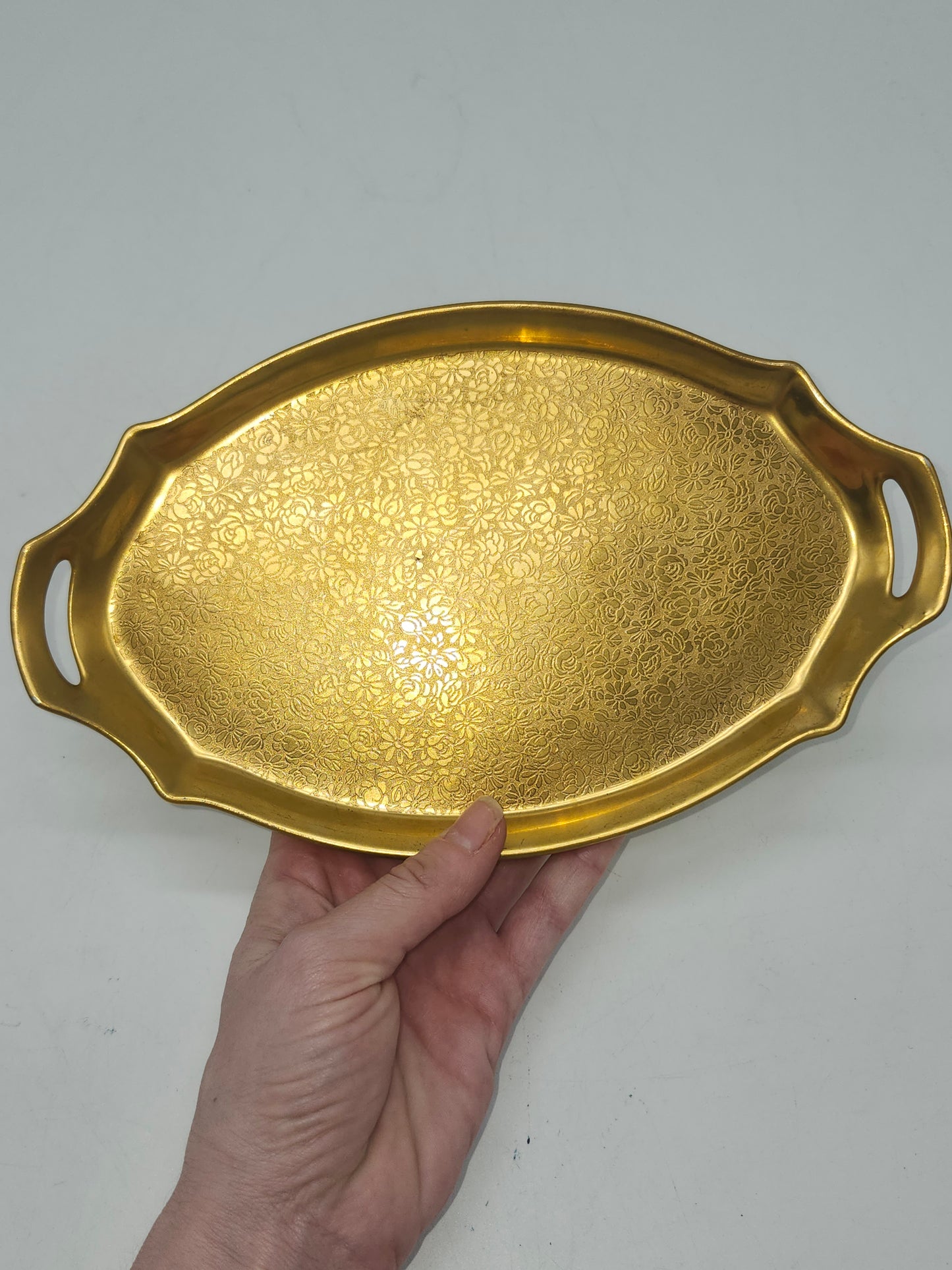 *Gilded* Ceramic Trinket / Jewelry Tray by Pickard