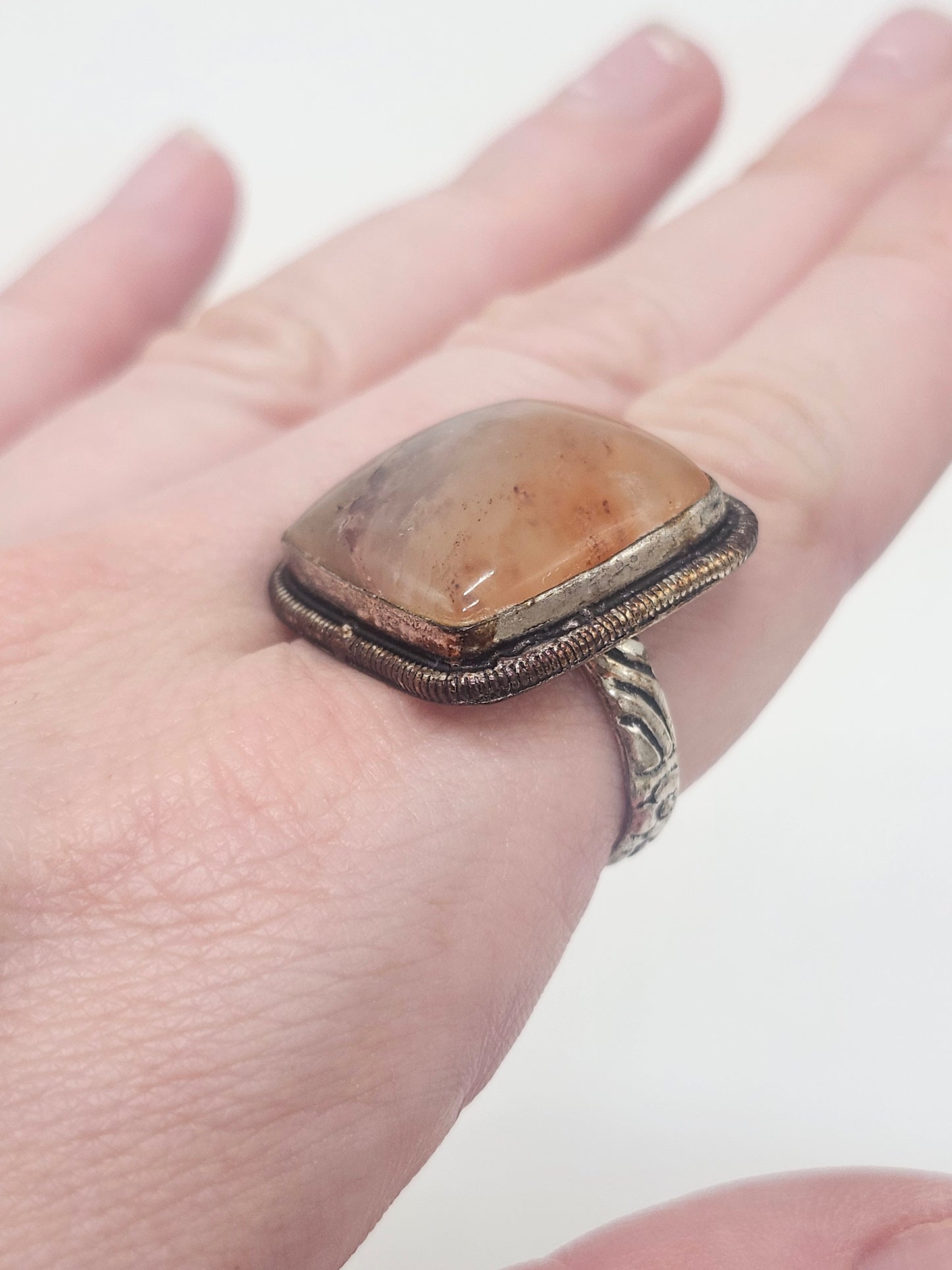 *925* Sterling & Gemstone Ring Size 8