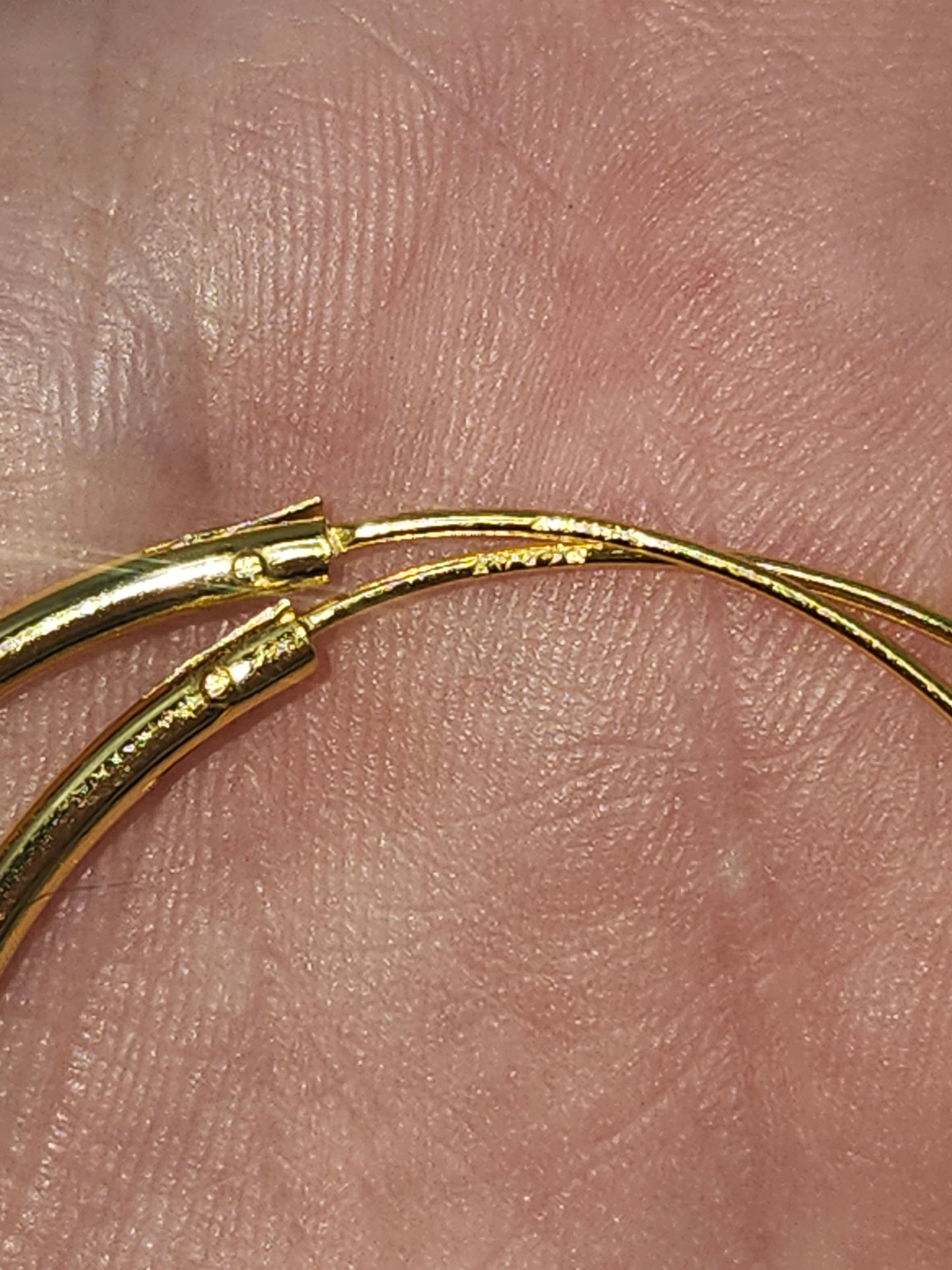 *925* Vermeil Large Hoop Earrings