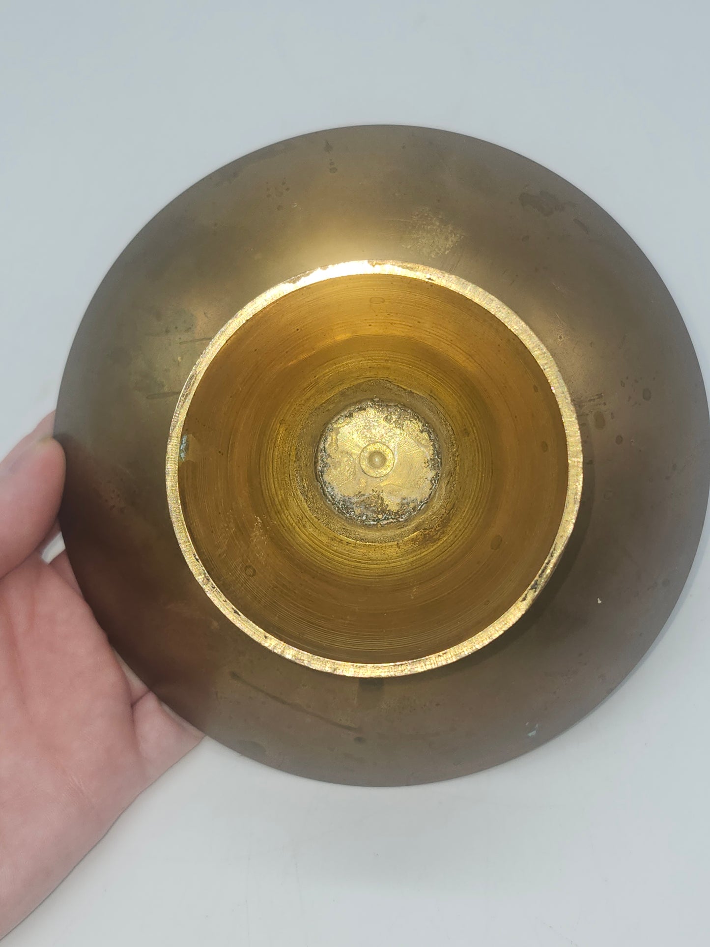 *Brass & Enamel* Celestial Sun, Stars & Moons Trinket Bowl