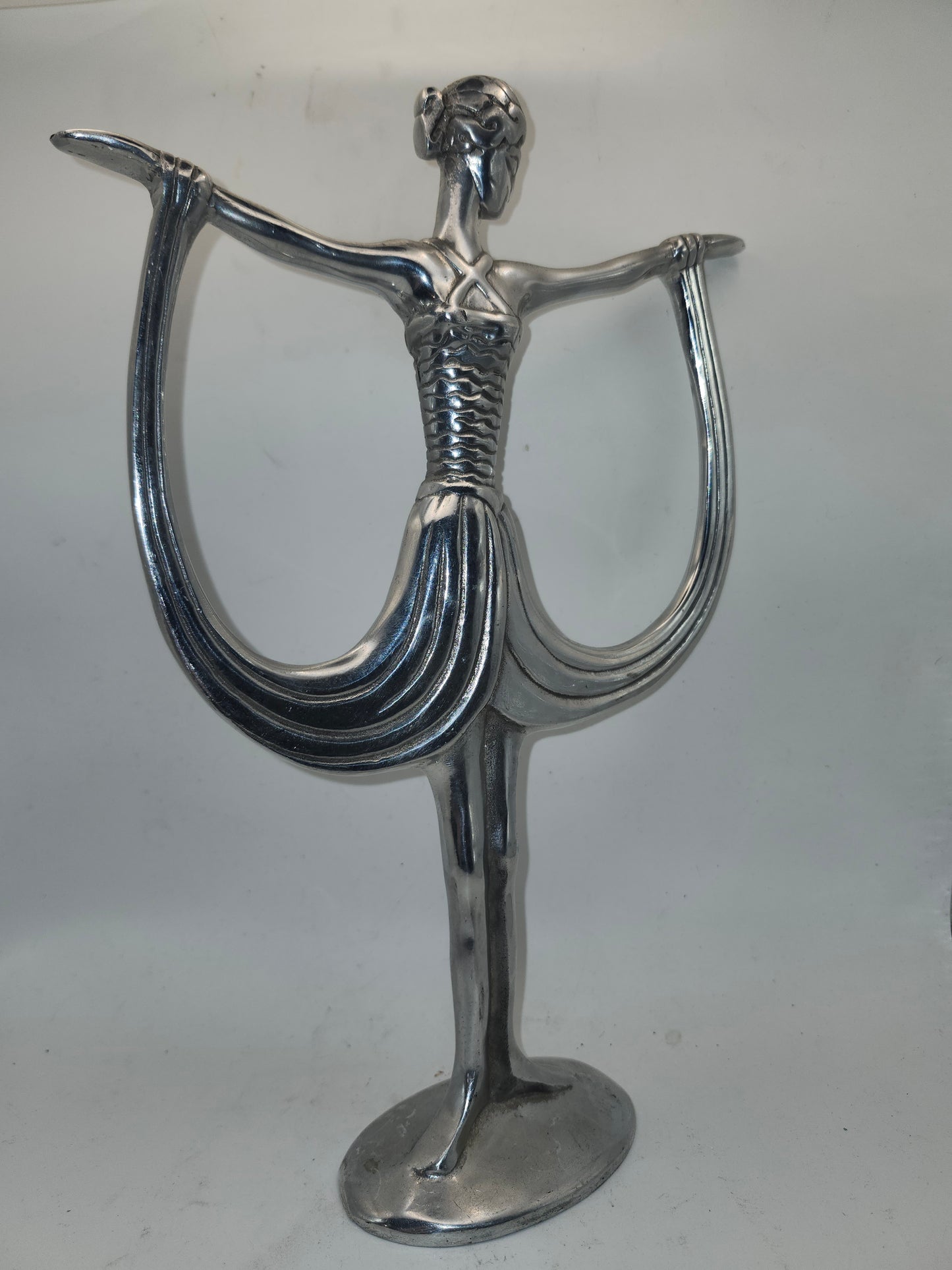 *Art Deco* Pewter Ballerina Sculpture