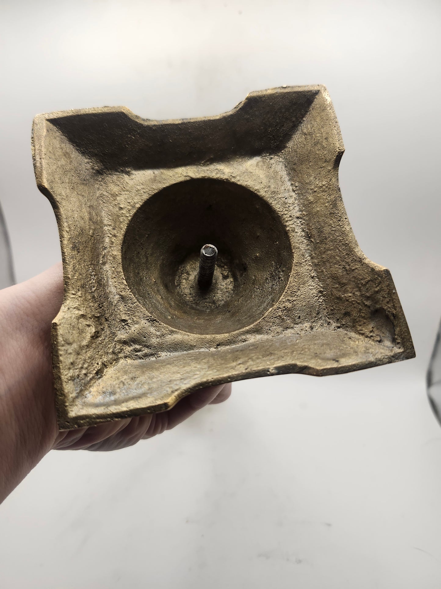 *Brass* Solid Column Style Candle Holder