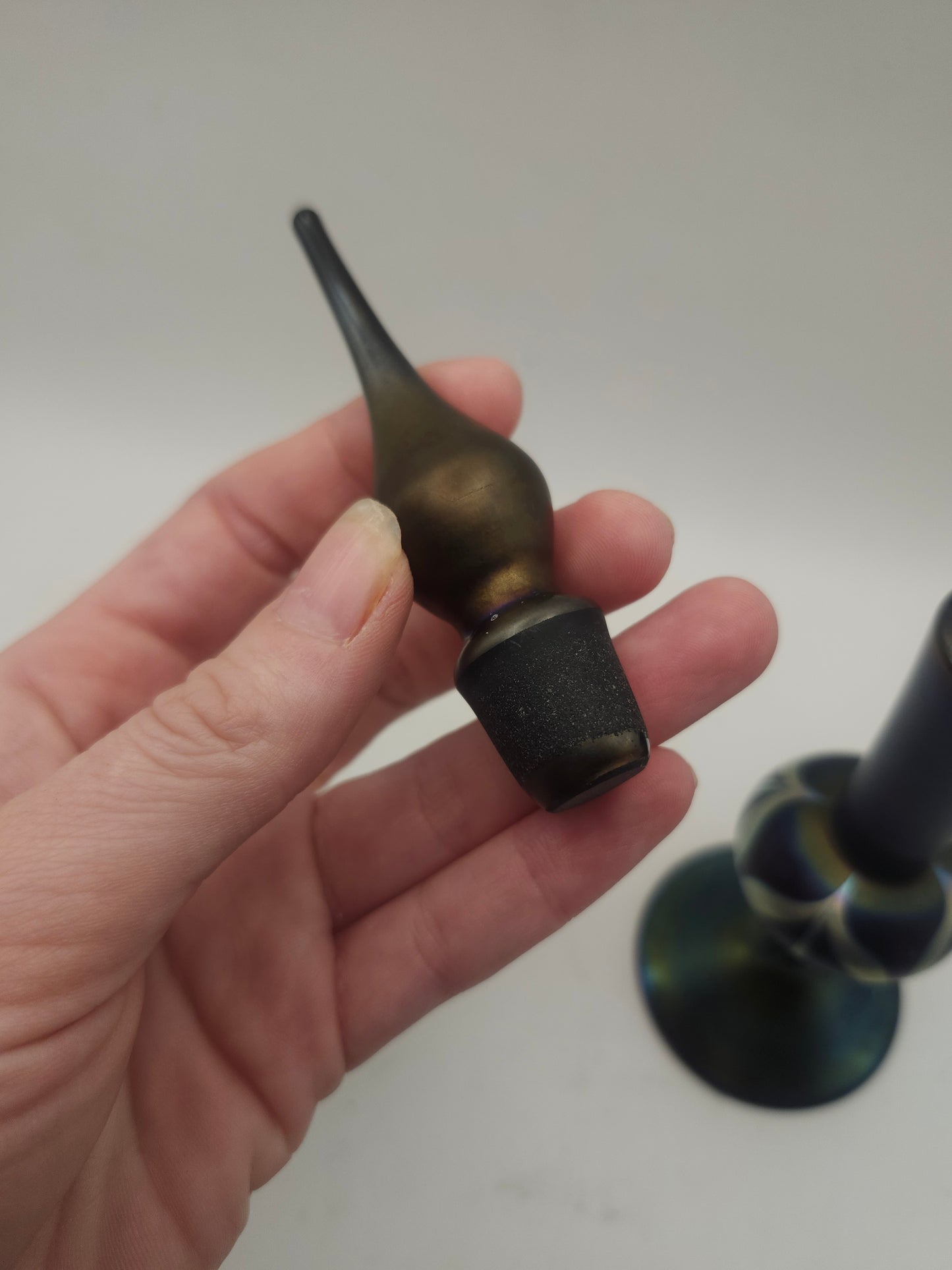 *Signed Stuart Abelman* Art Glass Perfume Vial Circa 1980