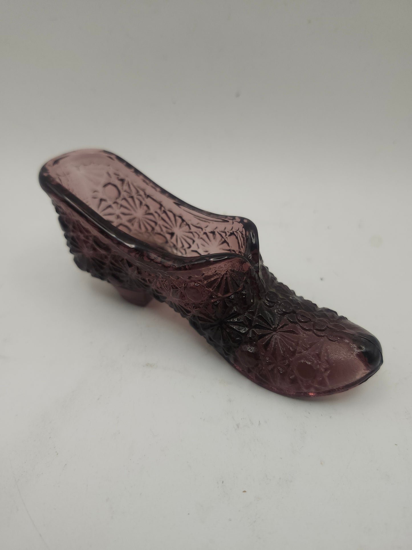 *Fenton* Purple Glass Slipper