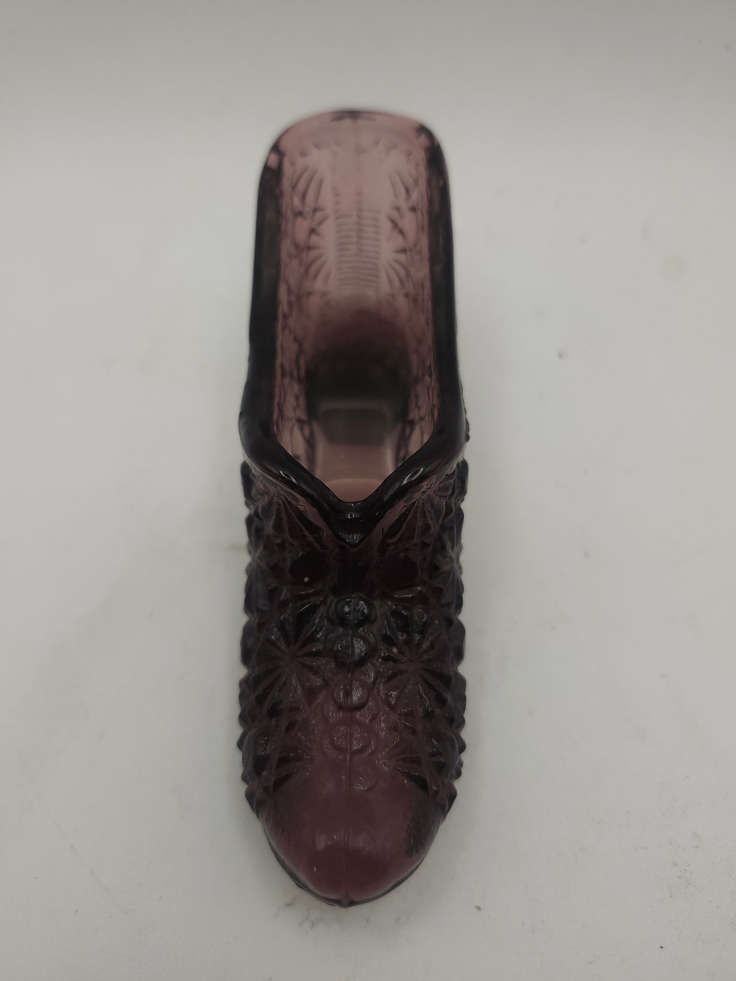 *Fenton* Purple Glass Slipper