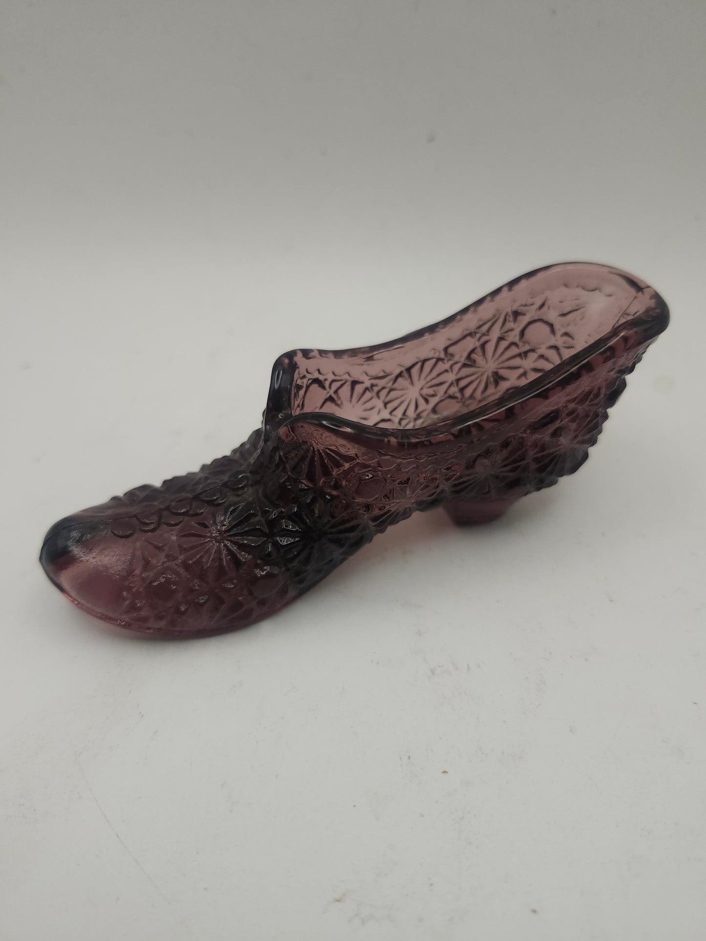 *Fenton* Purple Glass Slipper