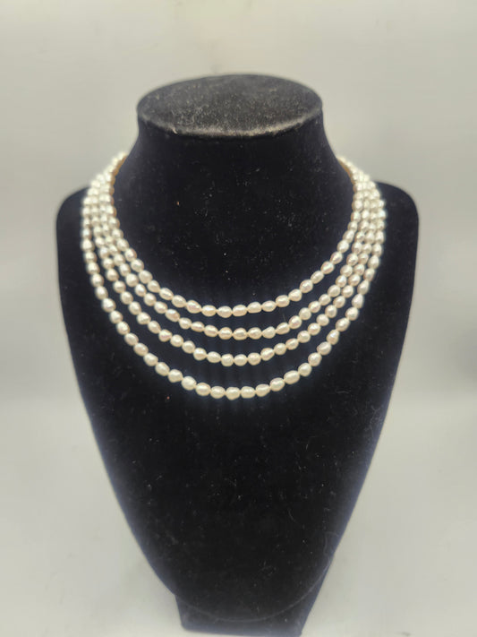 **XXL Freshwater Pearl Long Strand Necklace