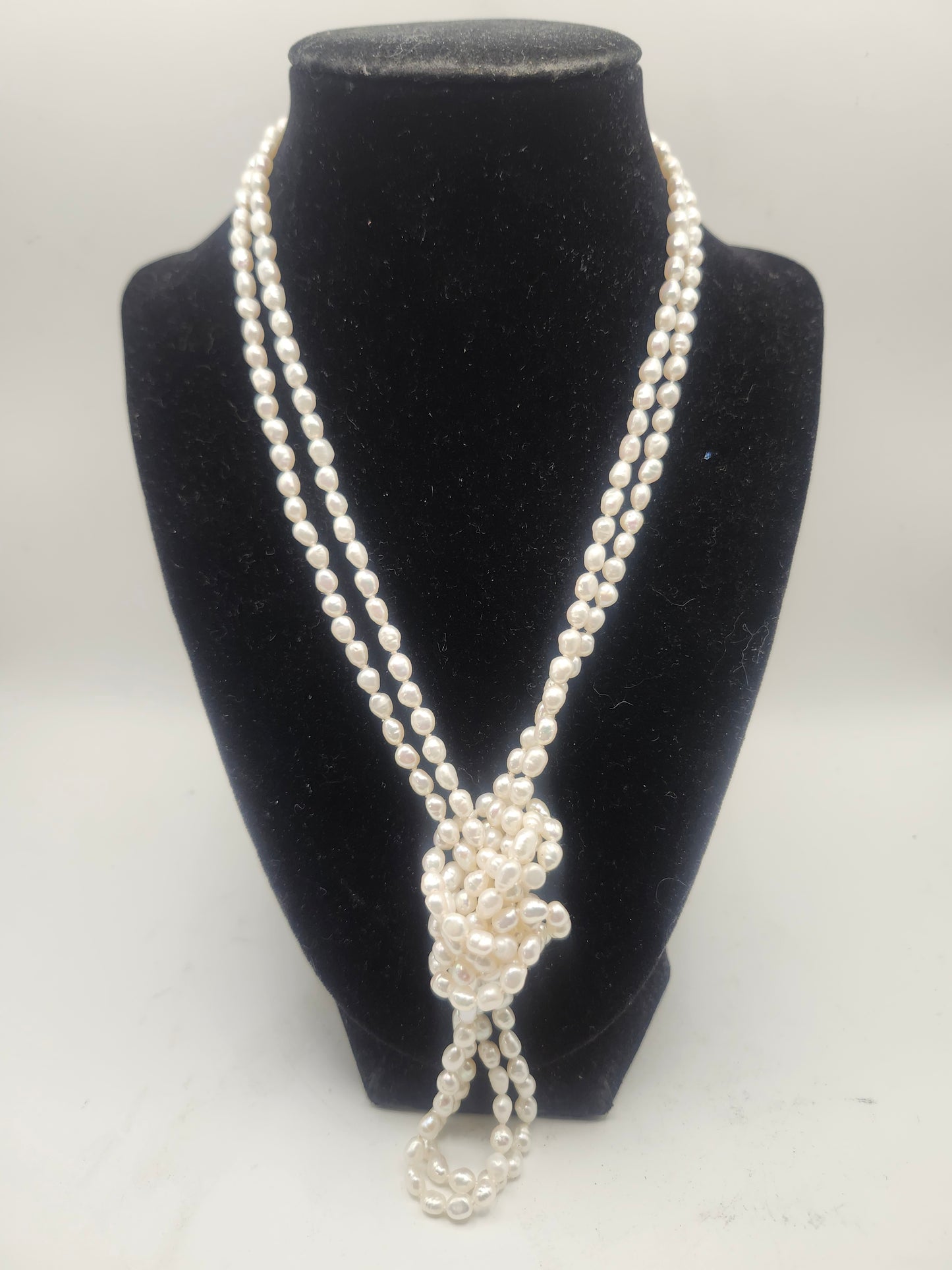 **XXL Freshwater Pearl Long Strand Necklace