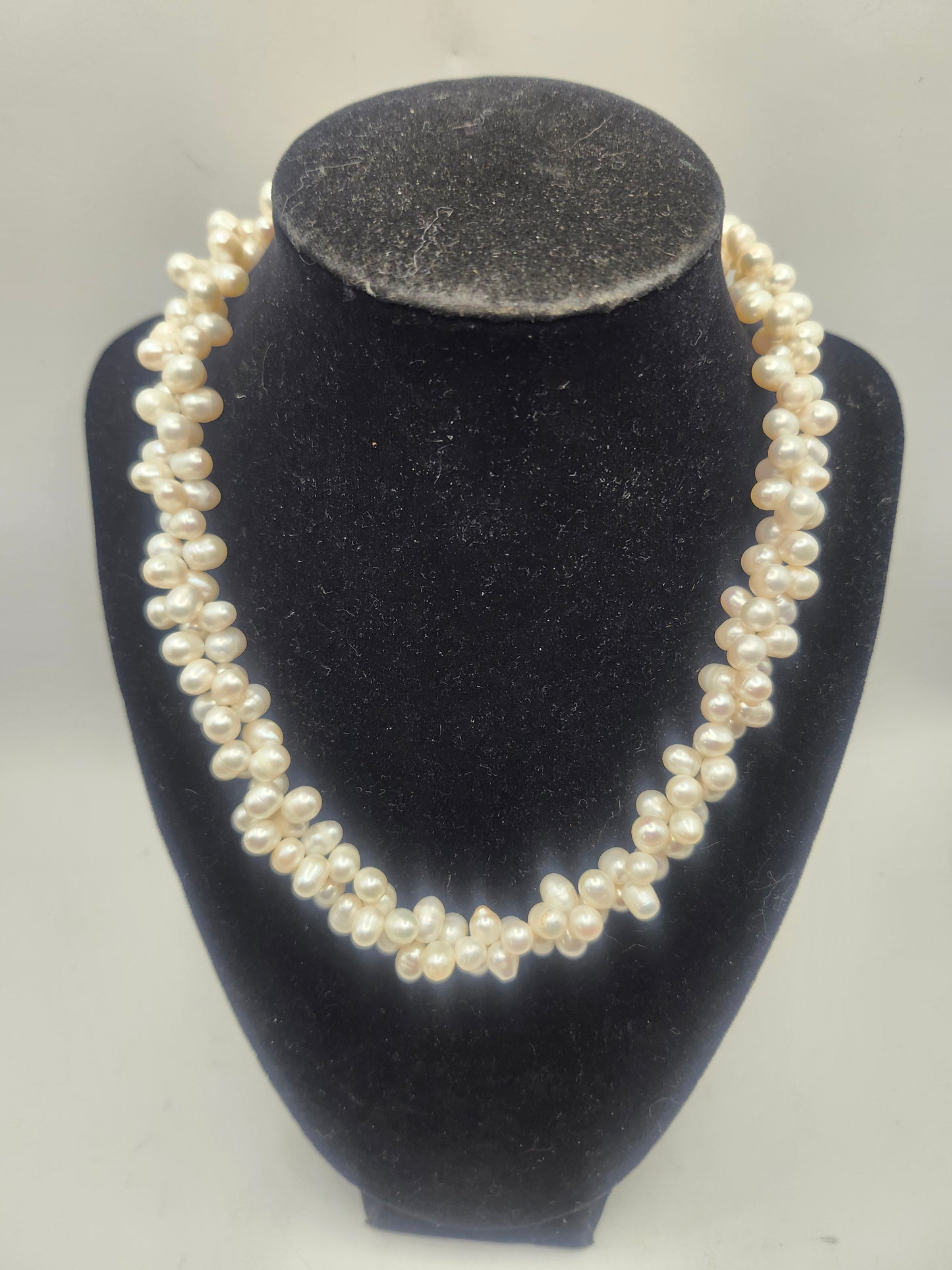 **XL Real Freshwater Pearl Chunky Statement Necklace