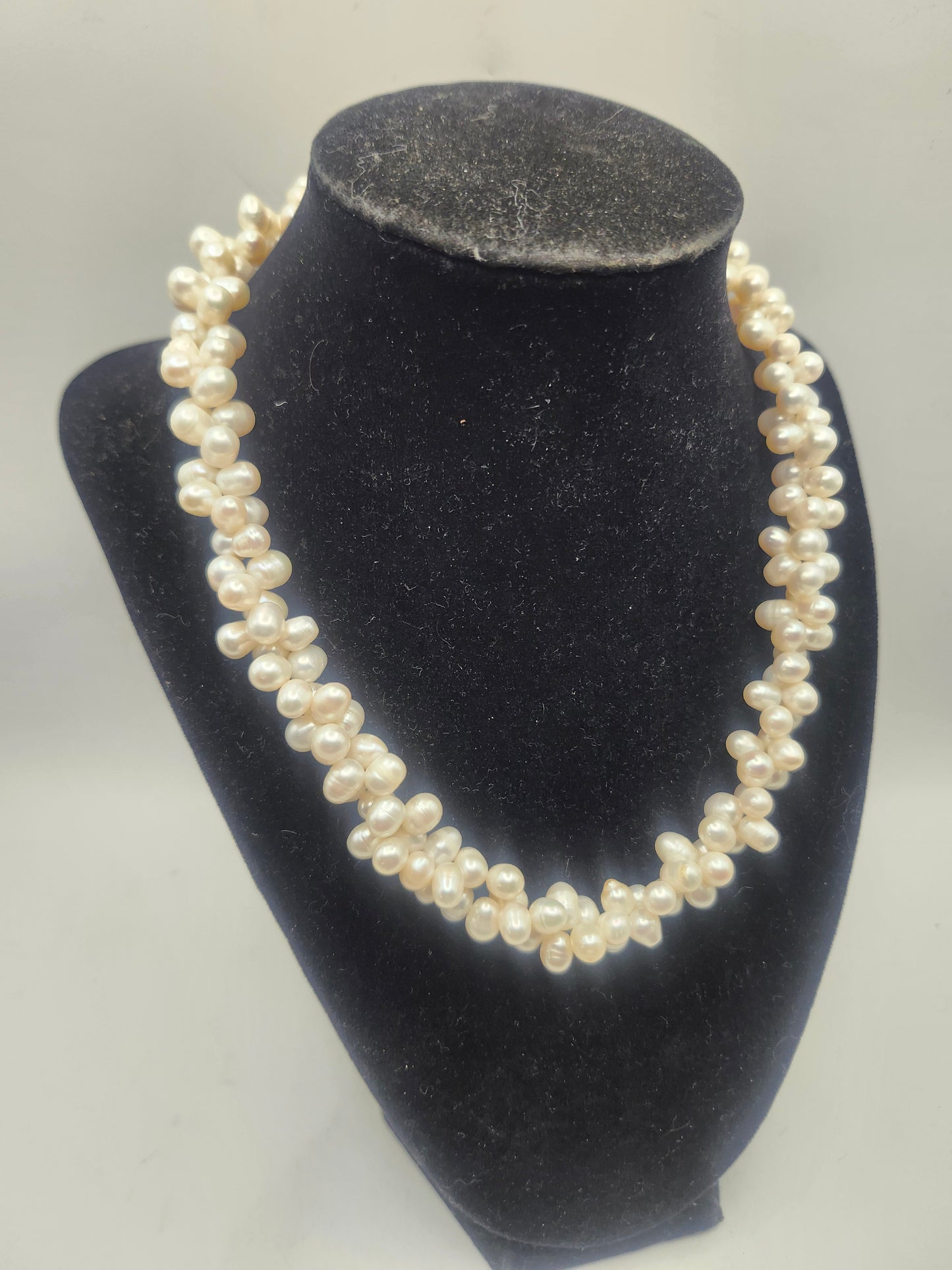 **XL Real Freshwater Pearl Chunky Statement Necklace