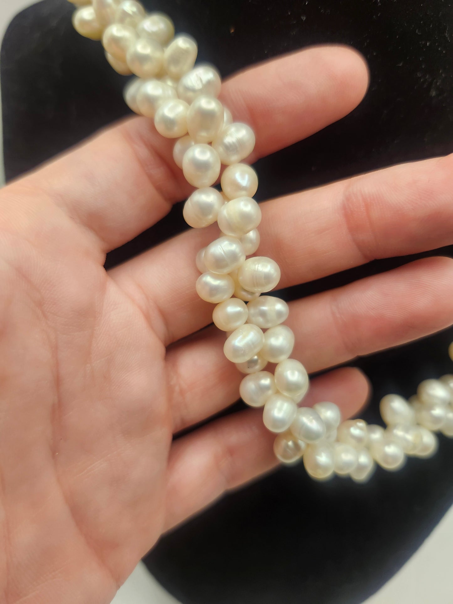 **XL Real Freshwater Pearl Chunky Statement Necklace