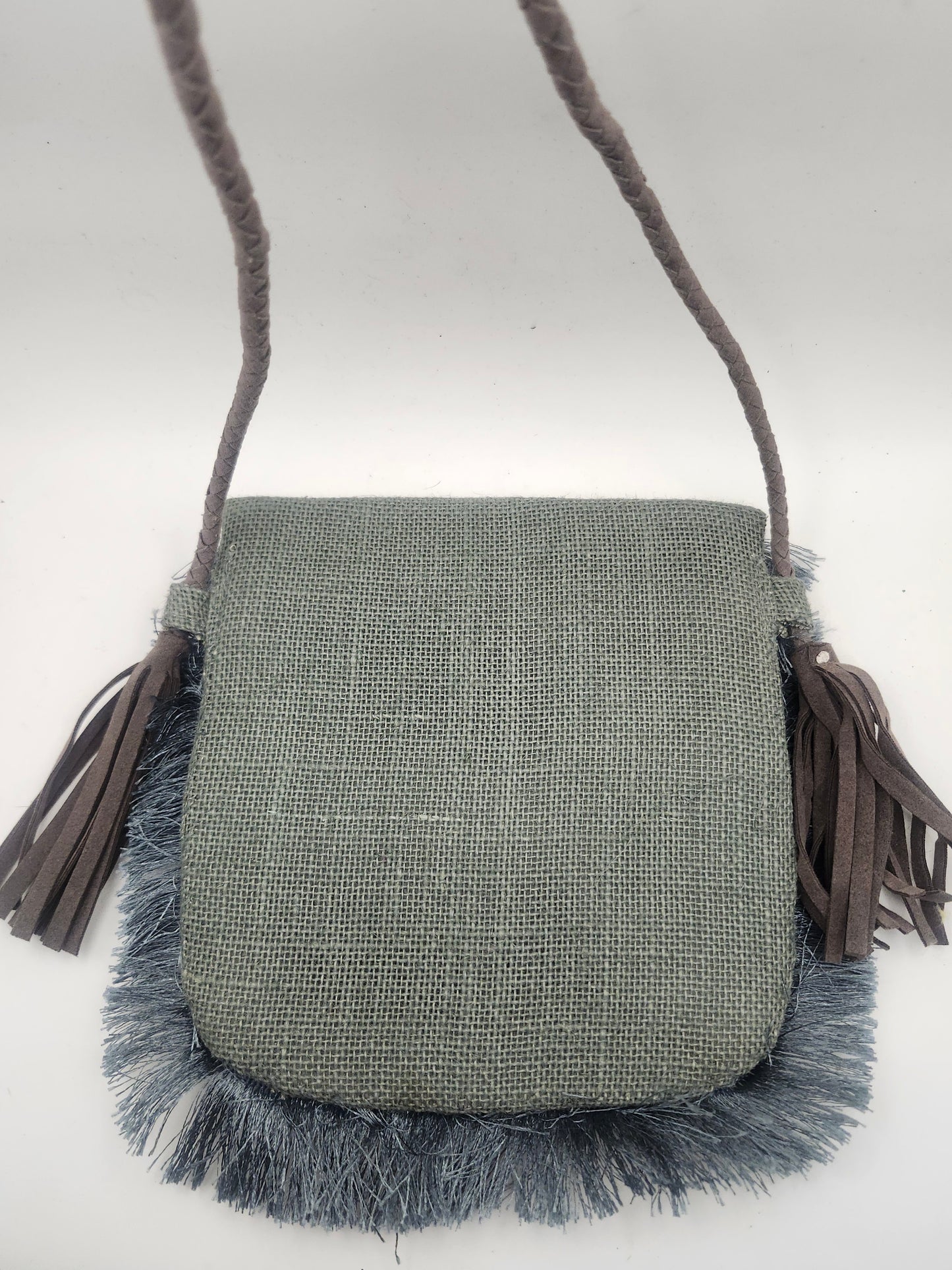 *Boho* Hand-Embellished Embroidery Bag with Coin Details