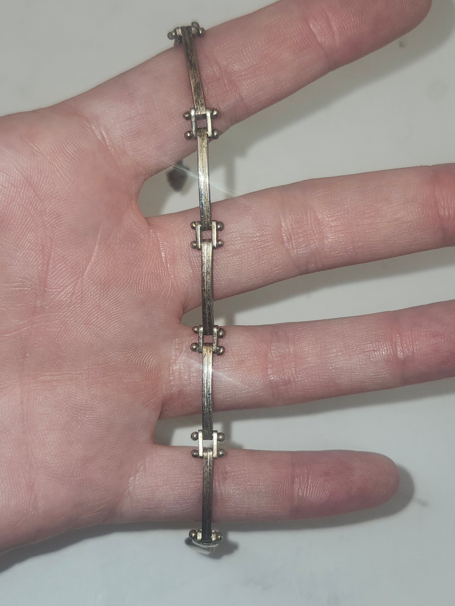 *925* Sterling Articulated Italian Link Bracelet