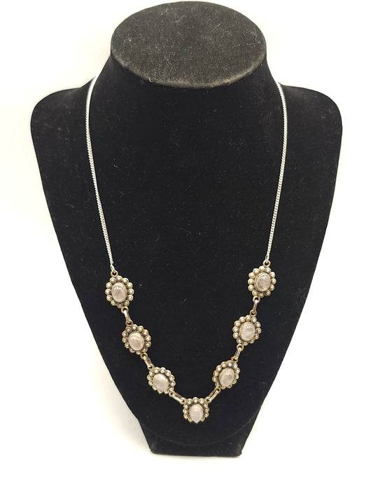 ~925~ Sterling & Gemstone Statement Necklace