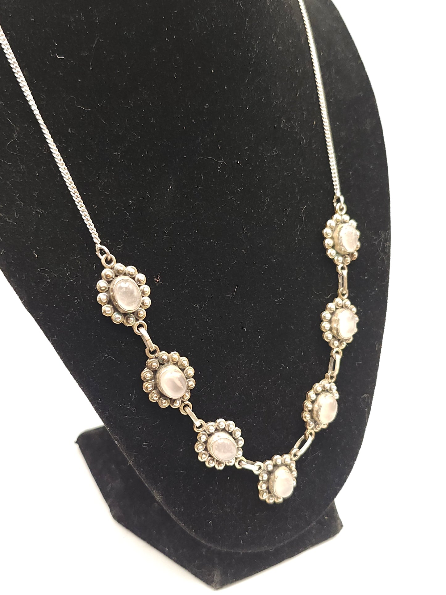 -925- Sterling & Gemstone Statement Necklace