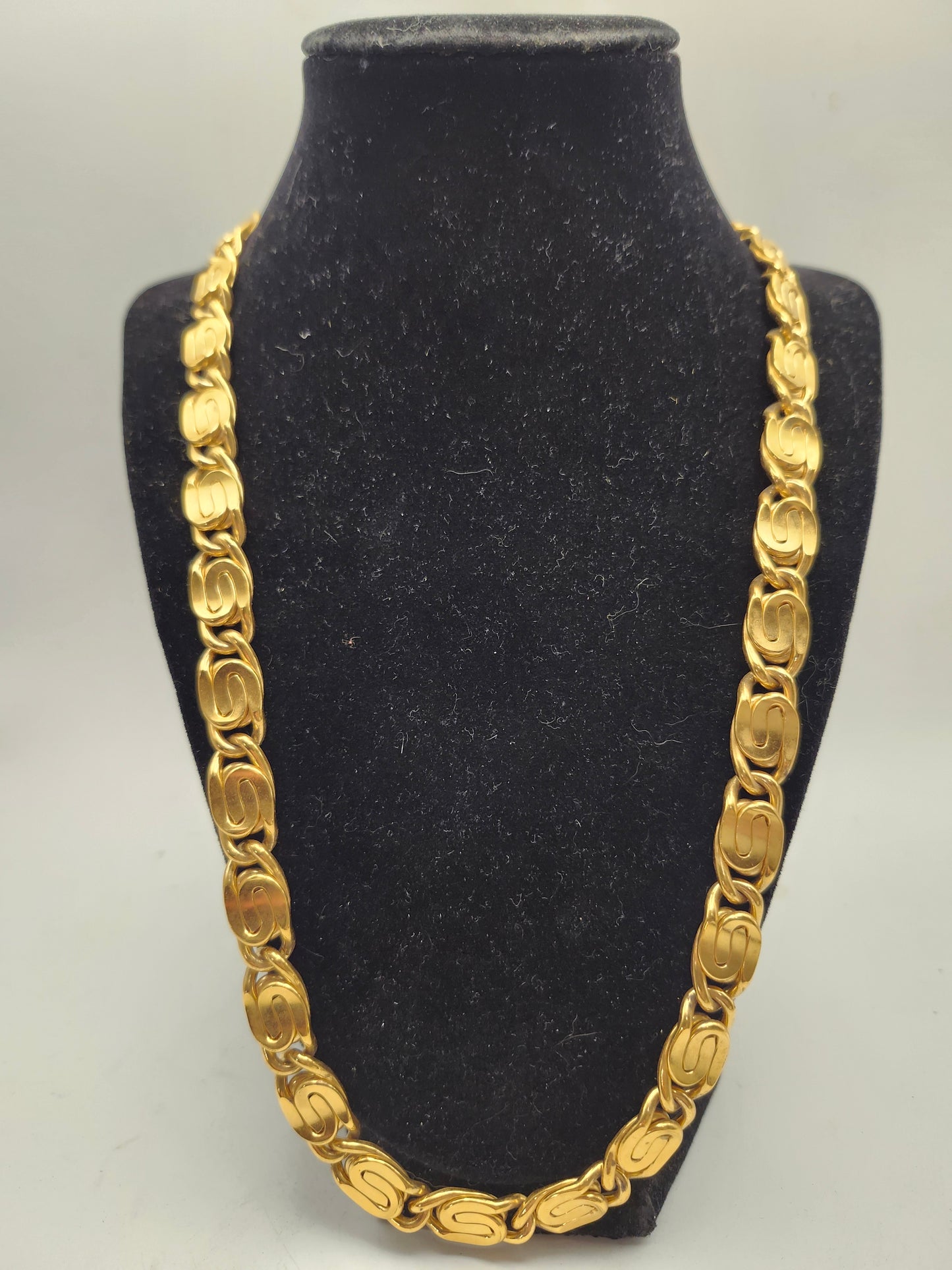 -Givenchy-Vintage "G" Link Chain Necklace