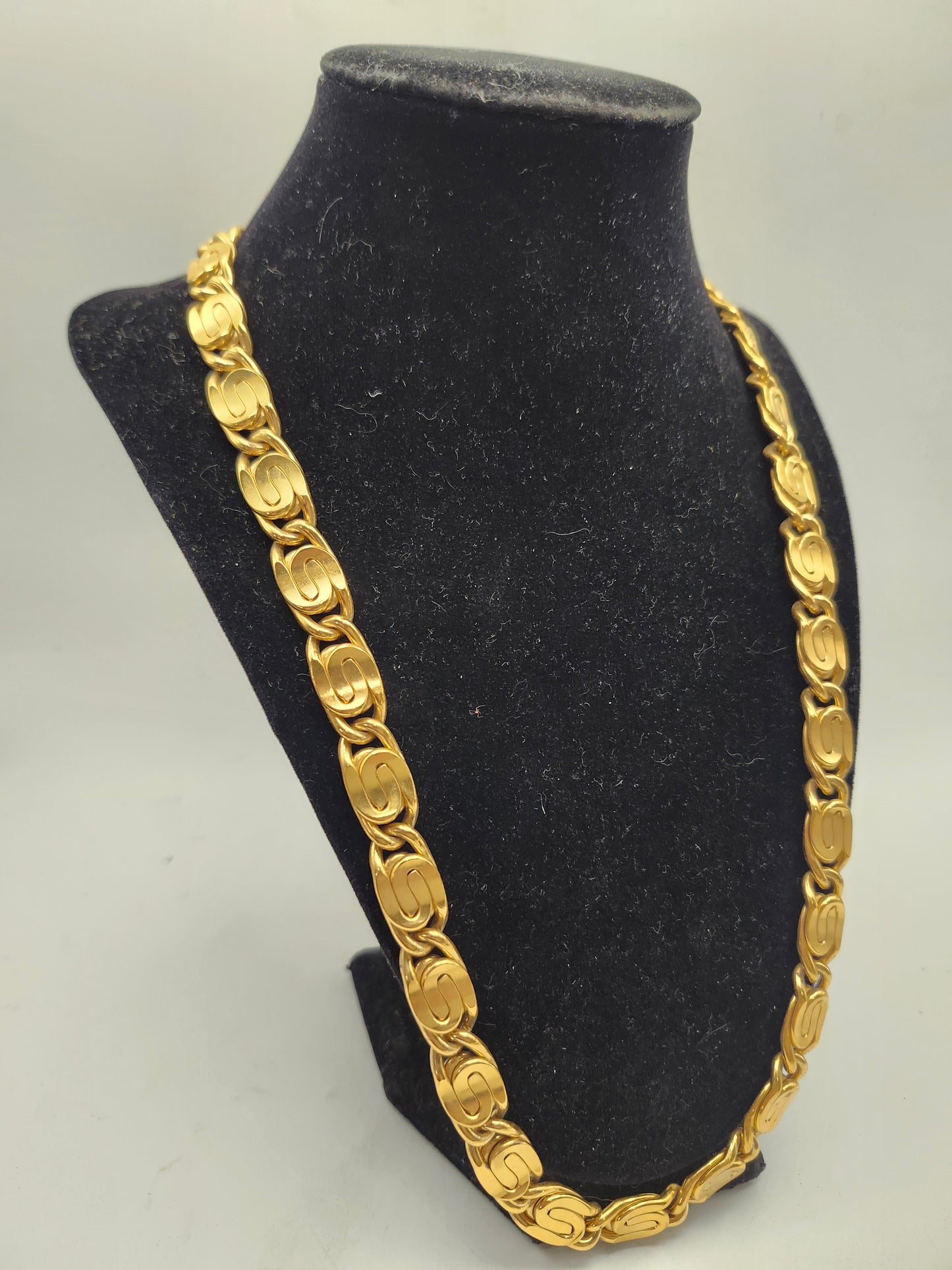 -Givenchy-Vintage "G" Link Chain Necklace