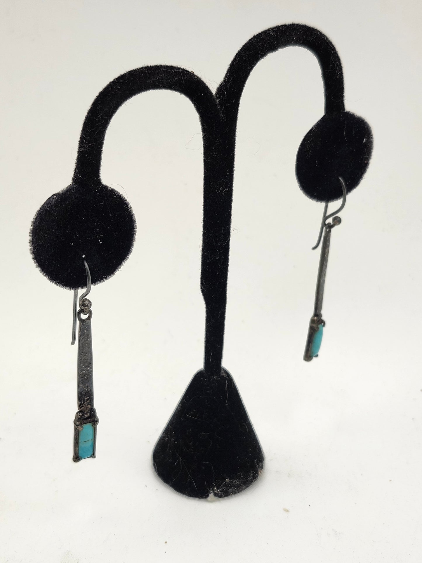 ~925~ Sterling & Turquoise Dangle Earrings