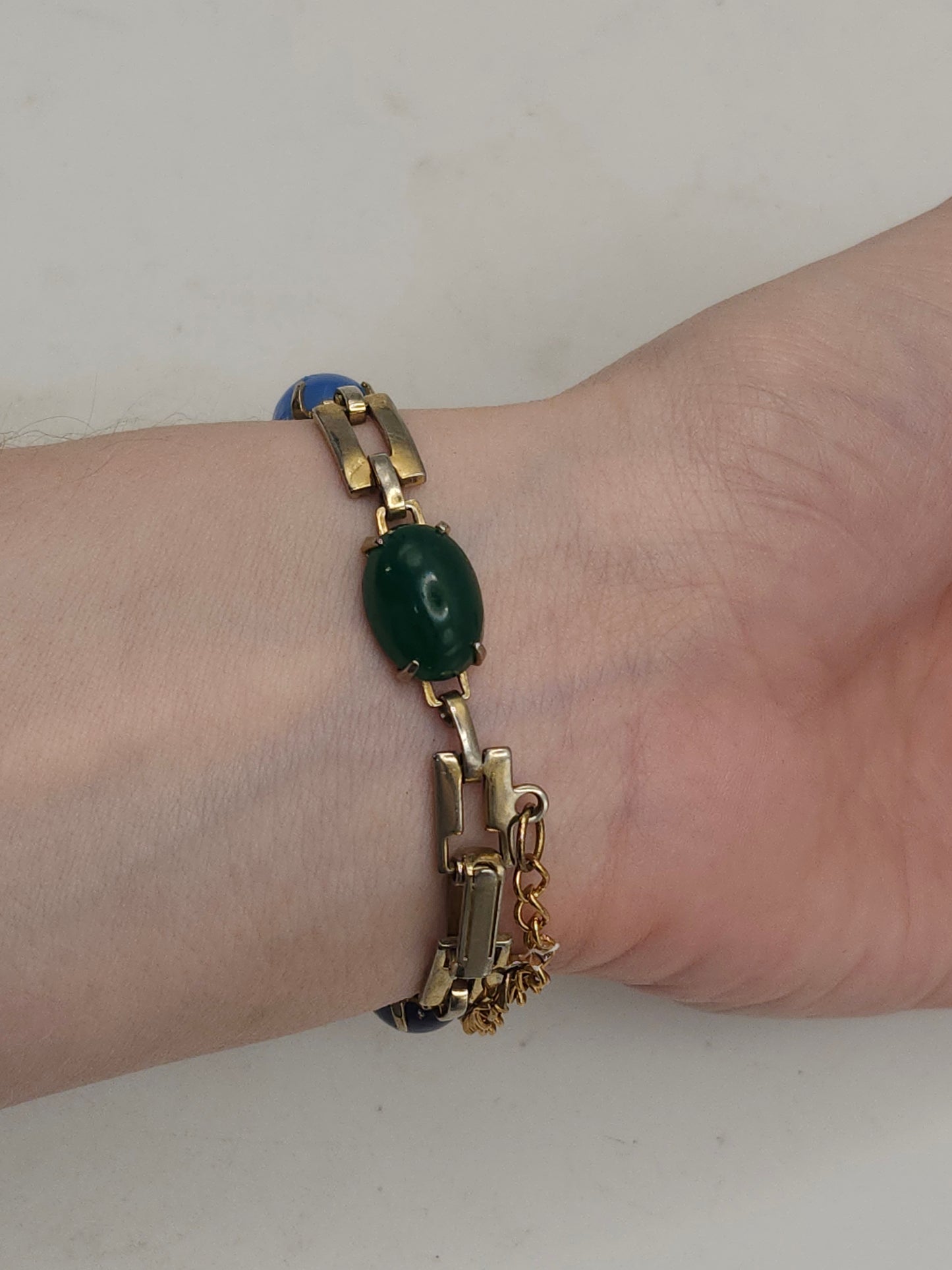 ~10K GP~ Helbros Vintage Ladies Wrist Watch with Gemstone Accents