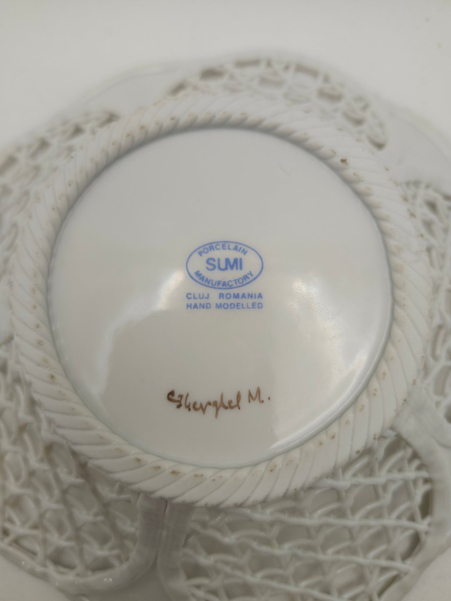 *Lace Ware* Romanian Porcelain Bowl