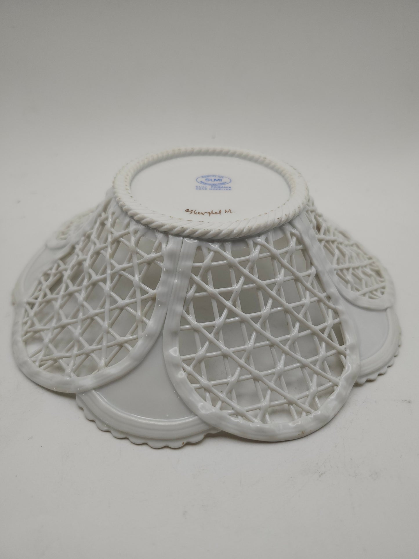 *Lace Ware* Romanian Porcelain Bowl