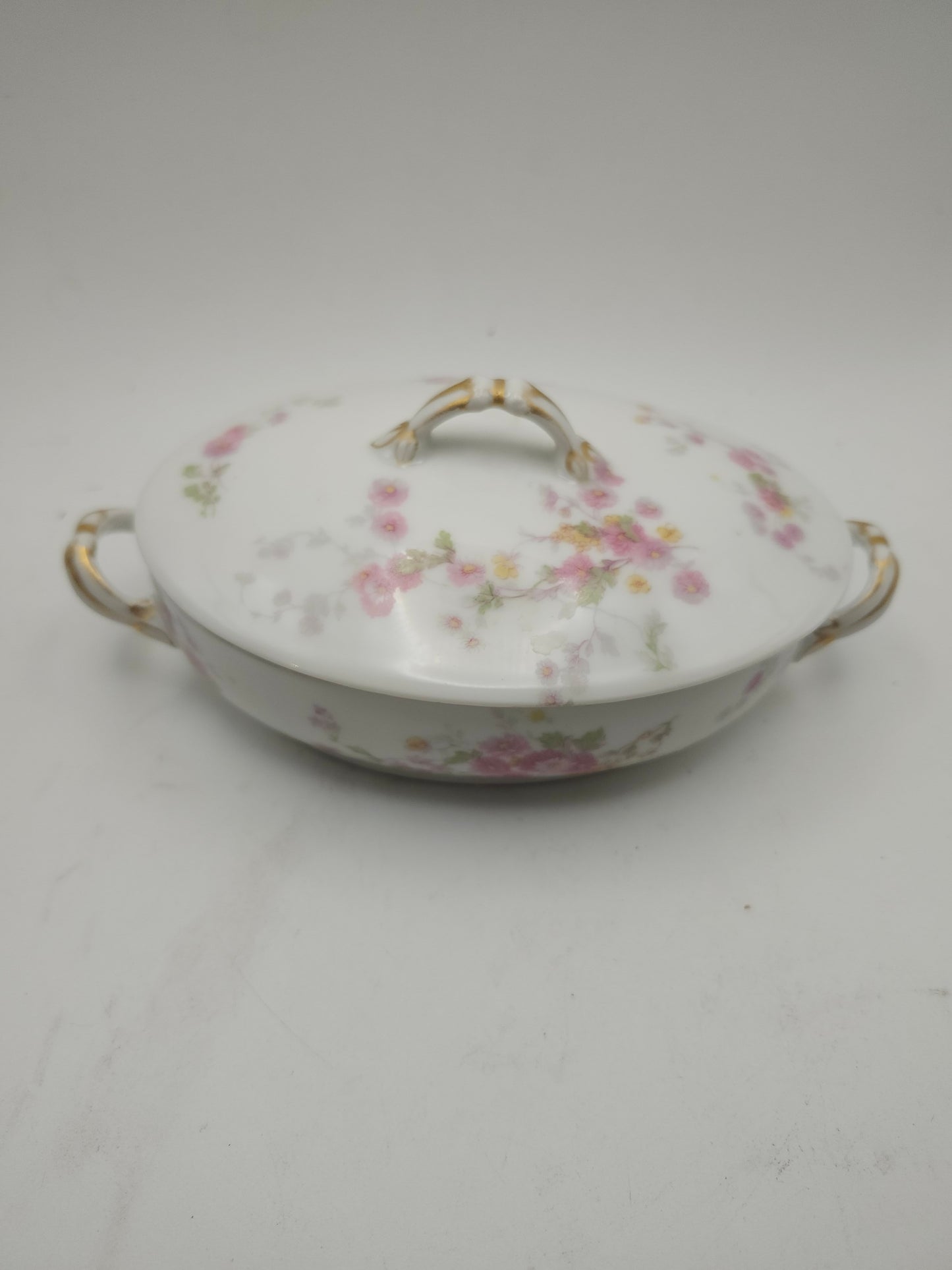 *Limoges* Floral Porcleian Jewelry / Trinket Box
