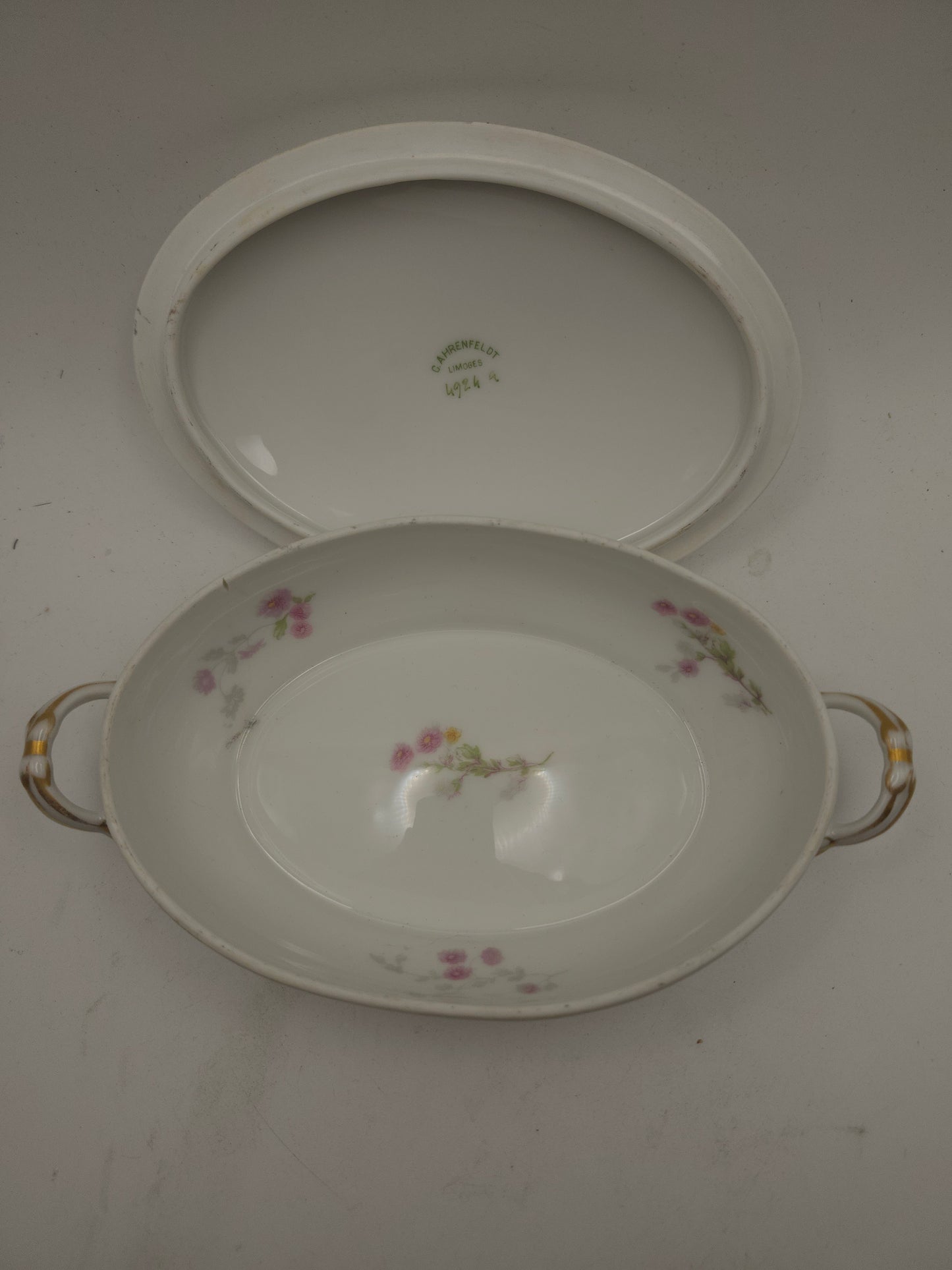 *Limoges* Floral Porcleian Jewelry / Trinket Box