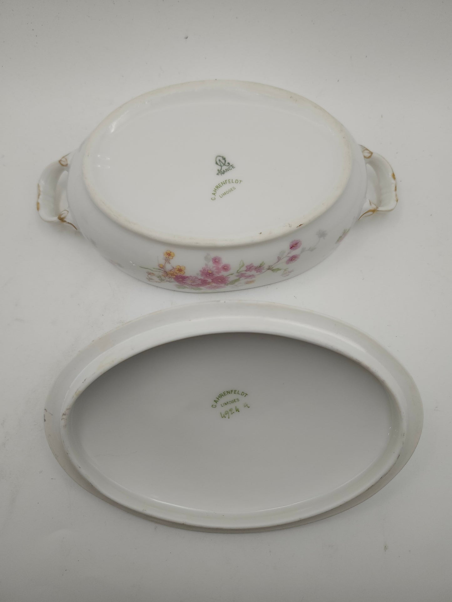 *Limoges* Floral Porcleian Jewelry / Trinket Box