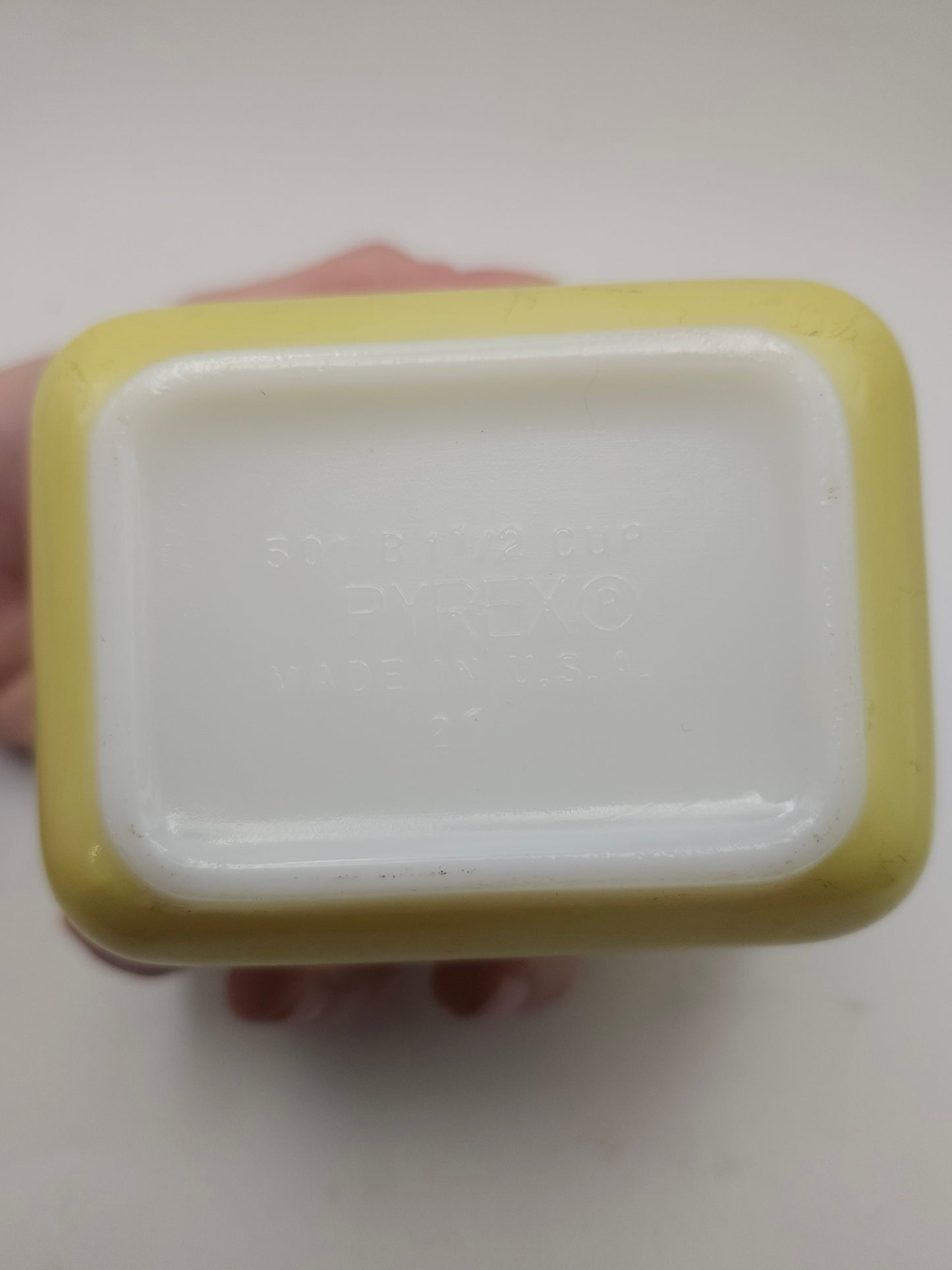 *Pyrex* "Fridgie" Casserole Container in Neon Yellow