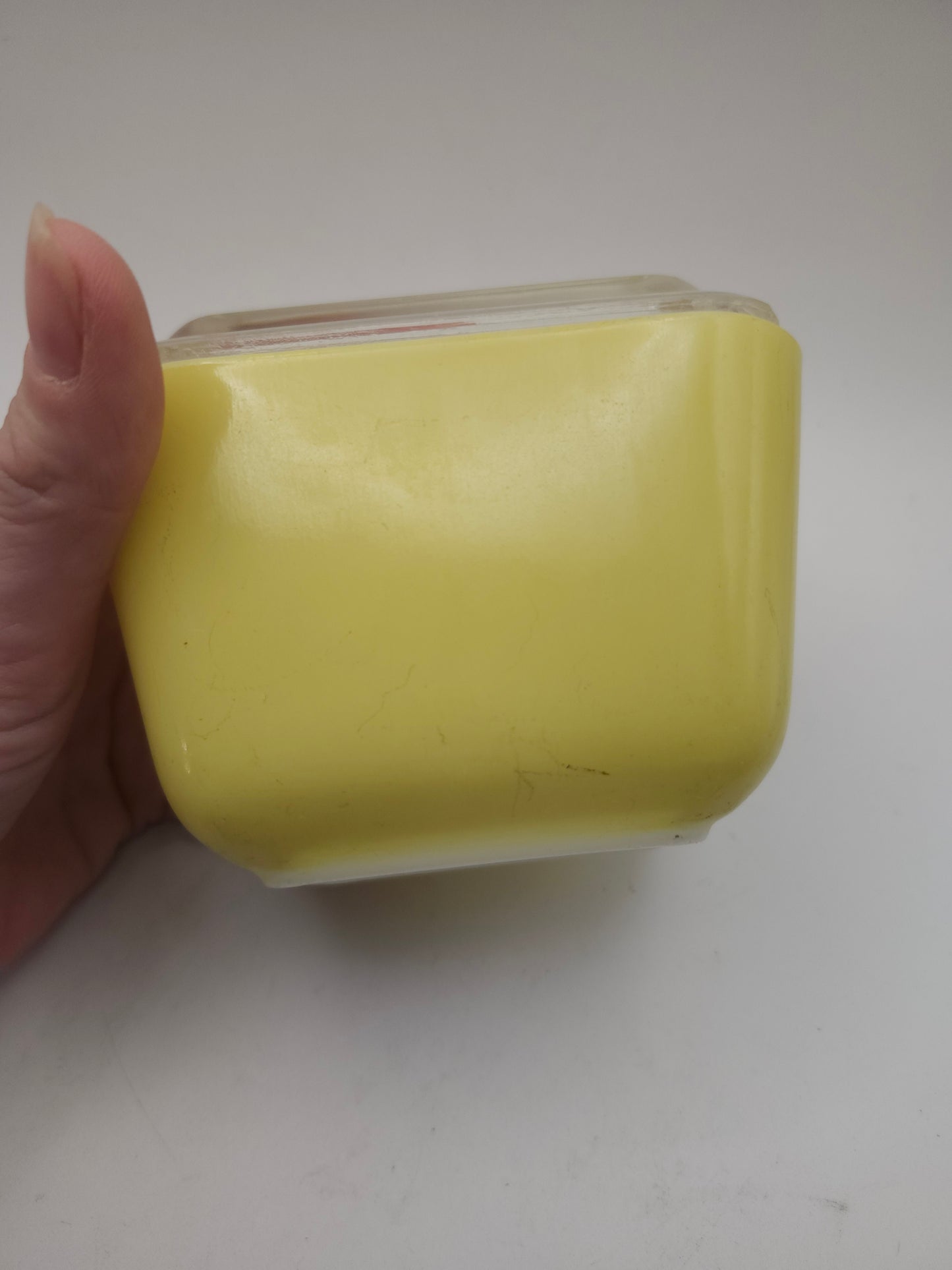 *Pyrex* "Fridgie" Casserole Container in Neon Yellow