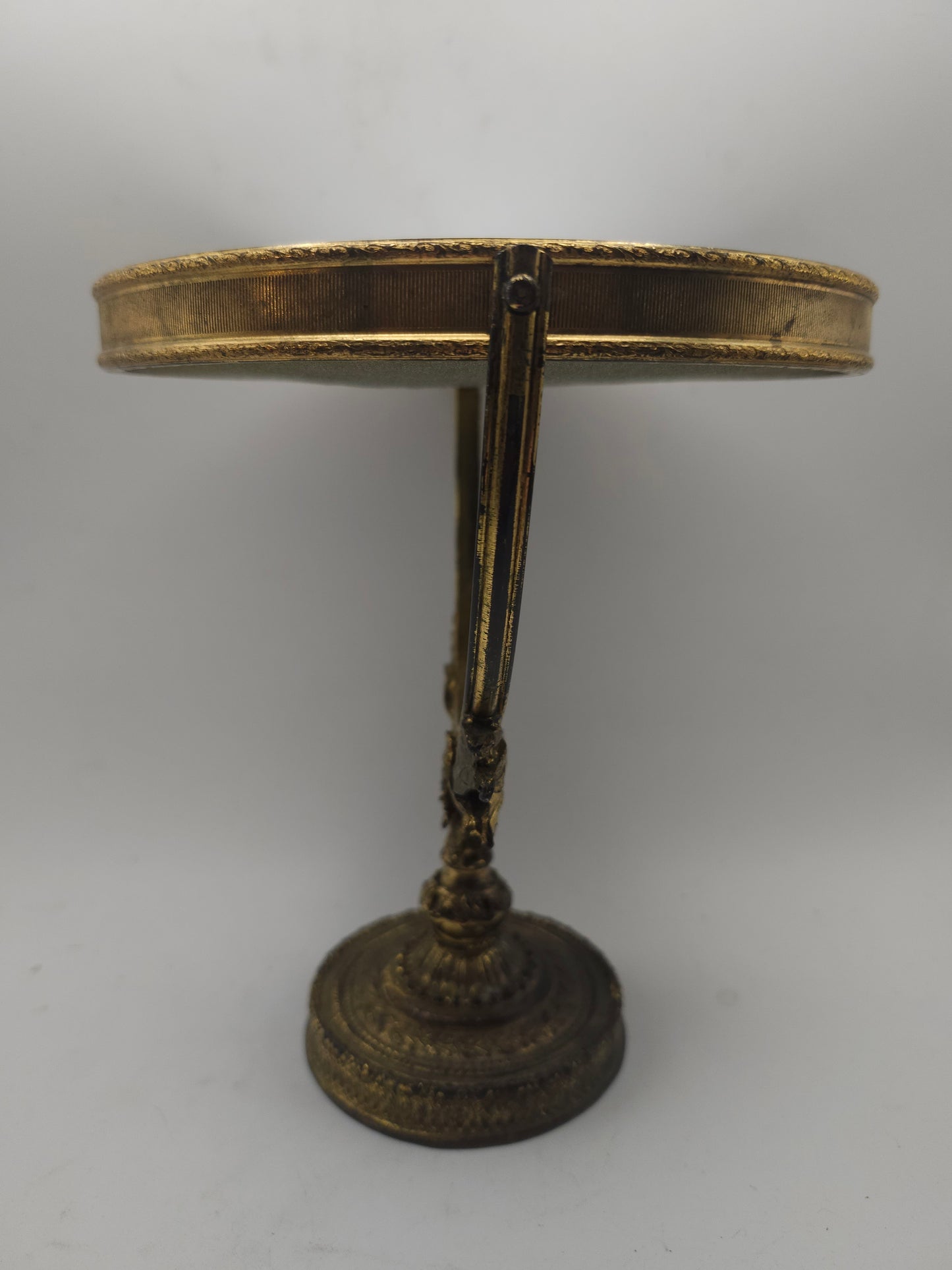 *MCM* Hollywood Regency Brass Swivel Mirror