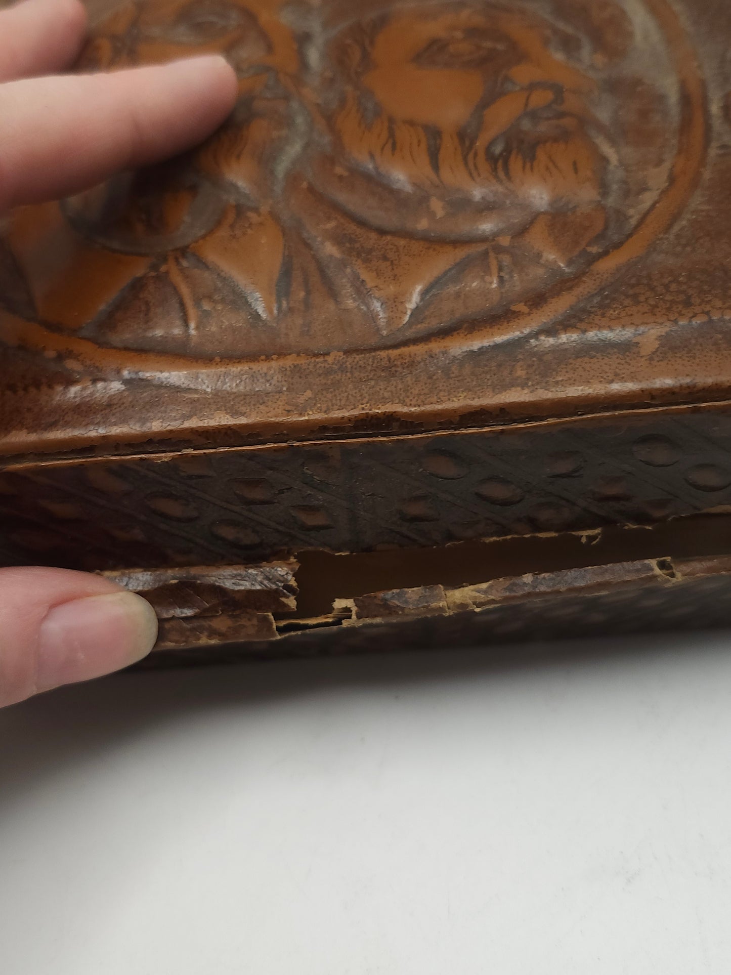 *Antique* Folk Art Cigar Box Early 20th Century