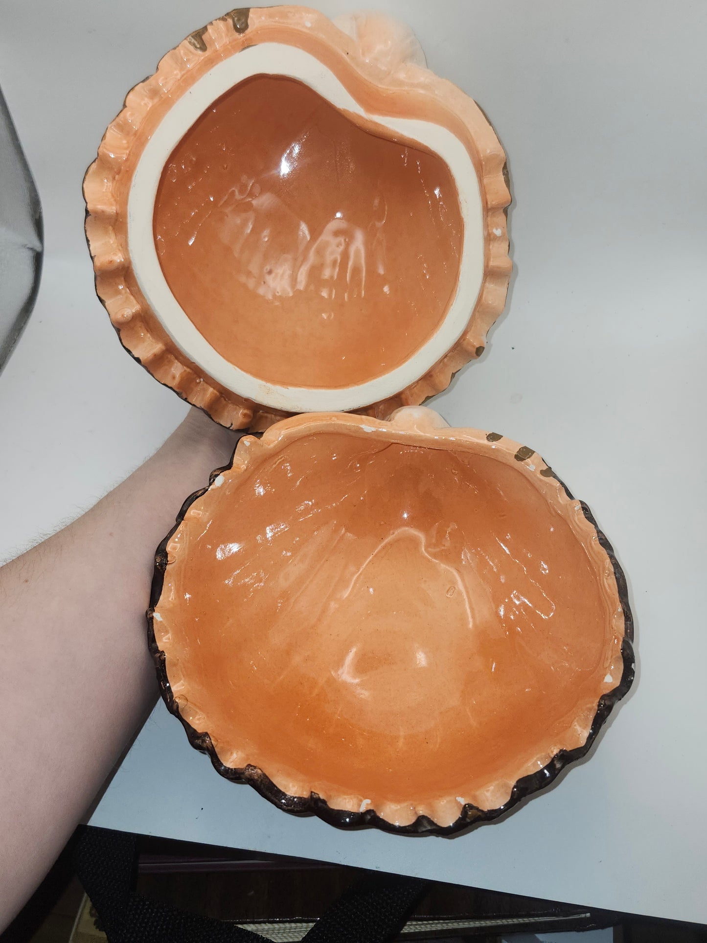 *MCM* Nautical Sea Shell Jewelry / Trinket Dish Made in Italy by Ethan Allen