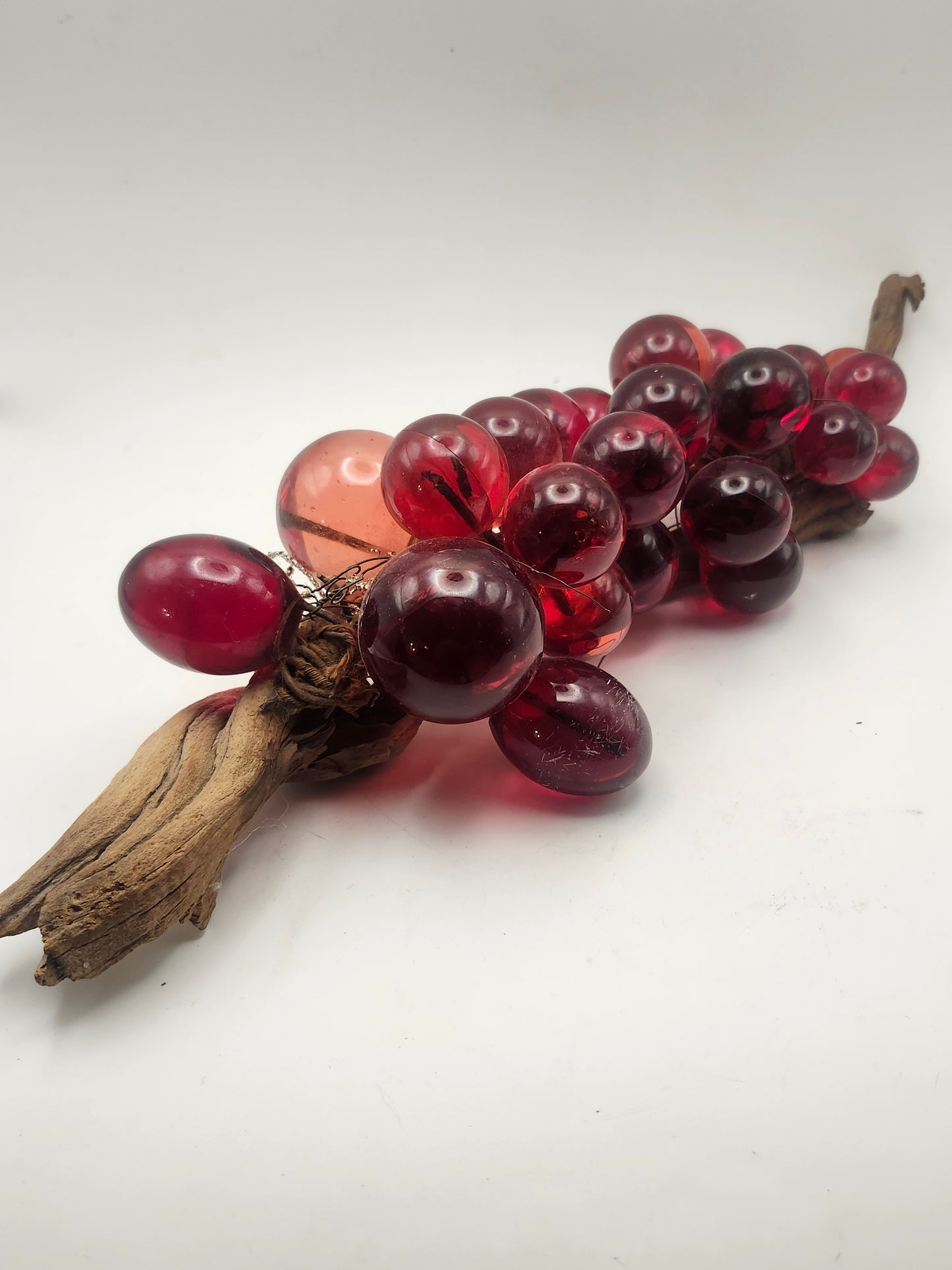 *MCM* Lucite XXL Red Table Grapes Centerpiece