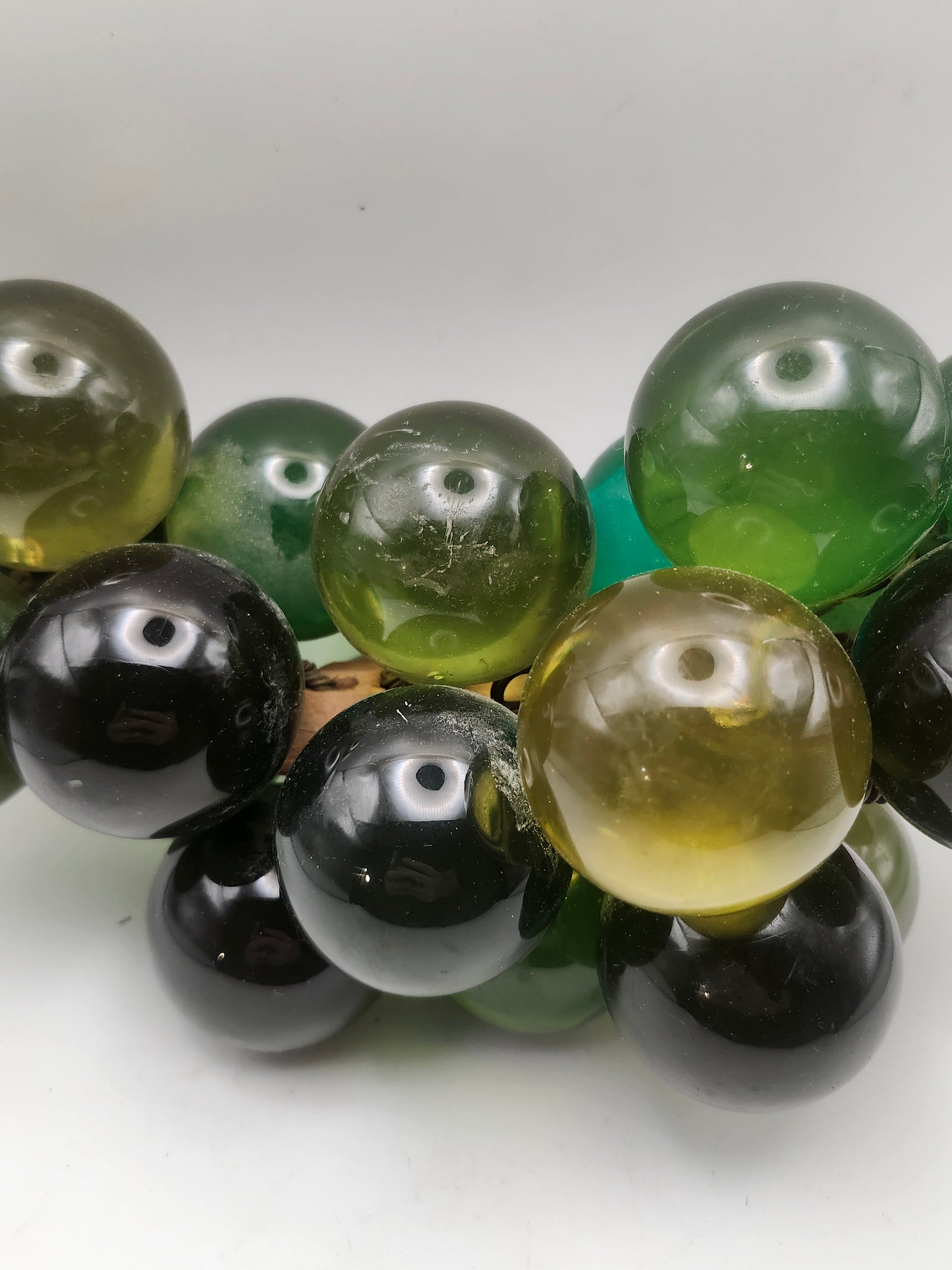 *MCM* Lucite XXL Green Table Grapes Centerpiece