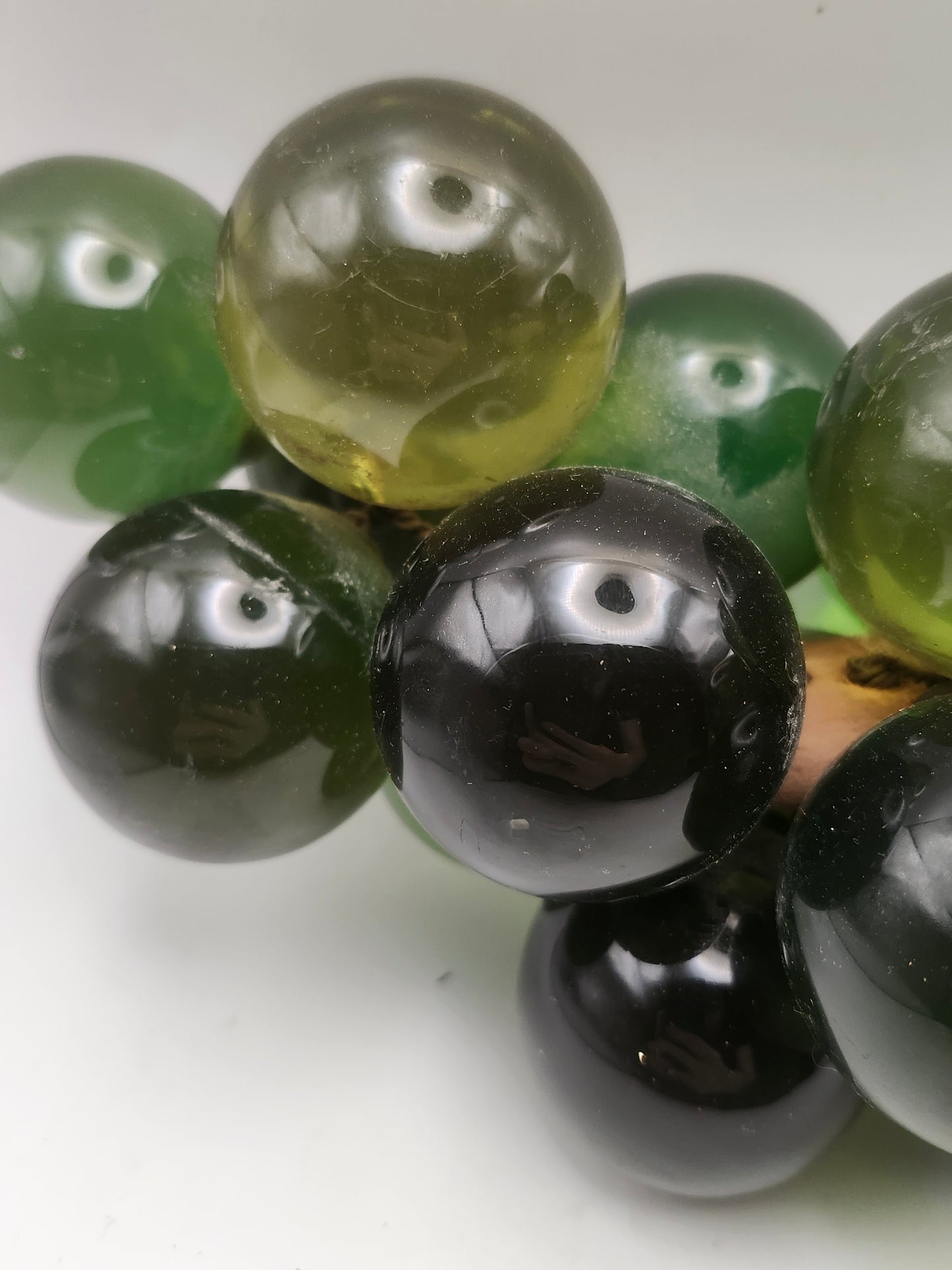 *MCM* Lucite XXL Green Table Grapes Centerpiece